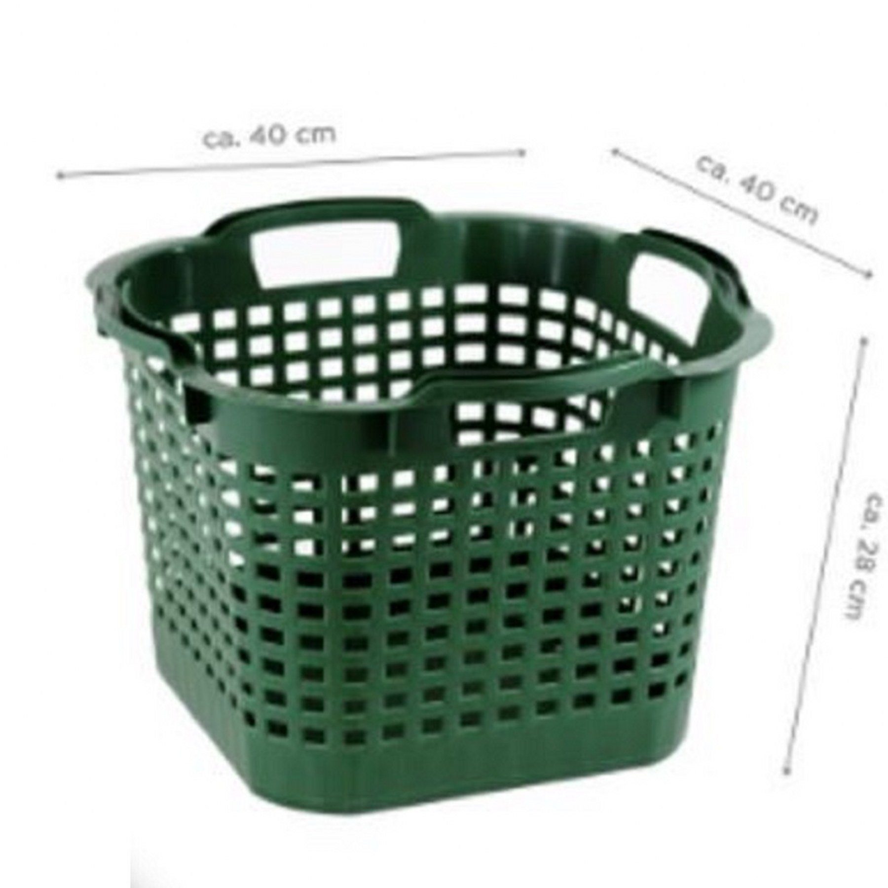 GREENLIFE® Aufbewahrungskorb GreenLife Uni-Korb 25 Stück, drehstapelbar, kg, 3 grün