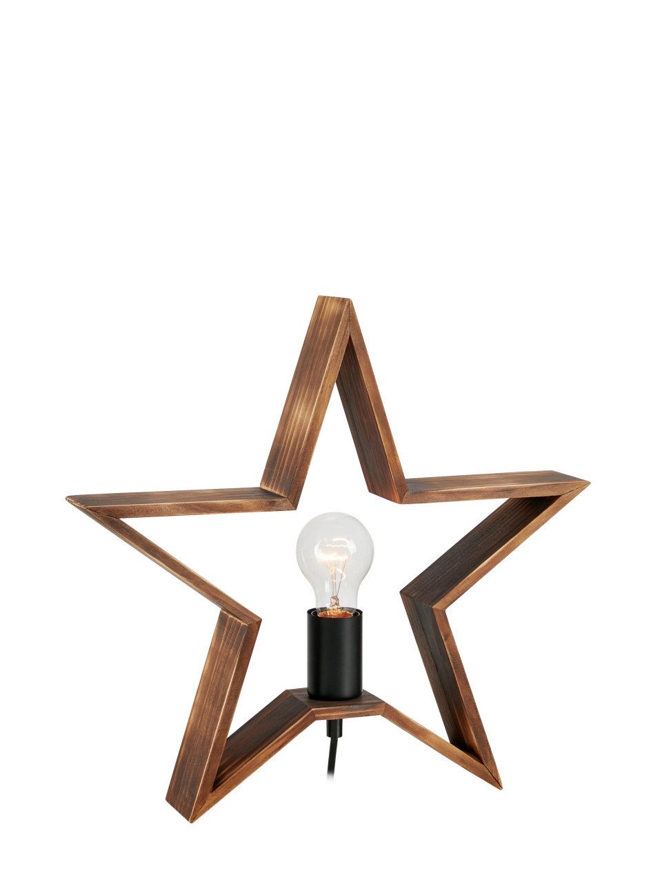 Markslöjd Dekofigur Tischlampe Stern Estrella 230 V gebranntes Holz