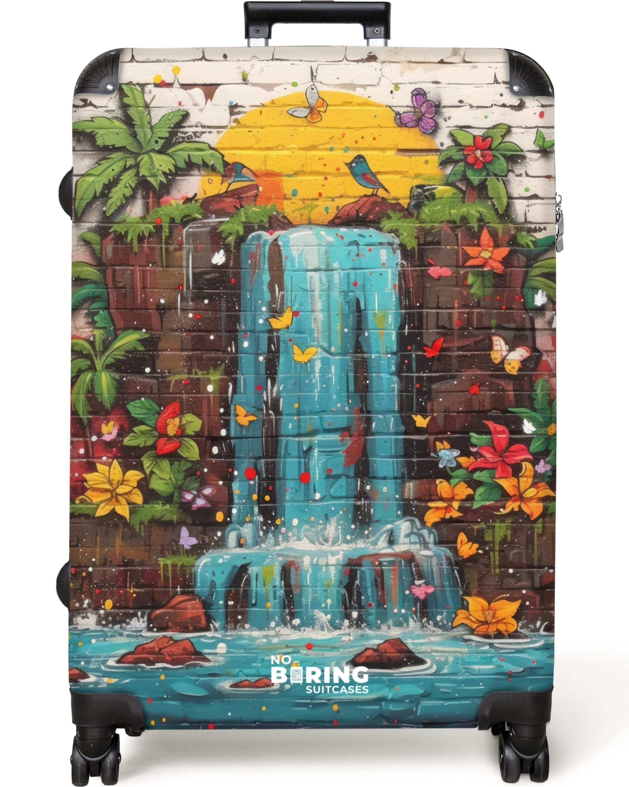 NoBoringSuitcases.com© Hartschalen-Trolley Wasserfall im Graffiti-Stil 77 günstig online kaufen