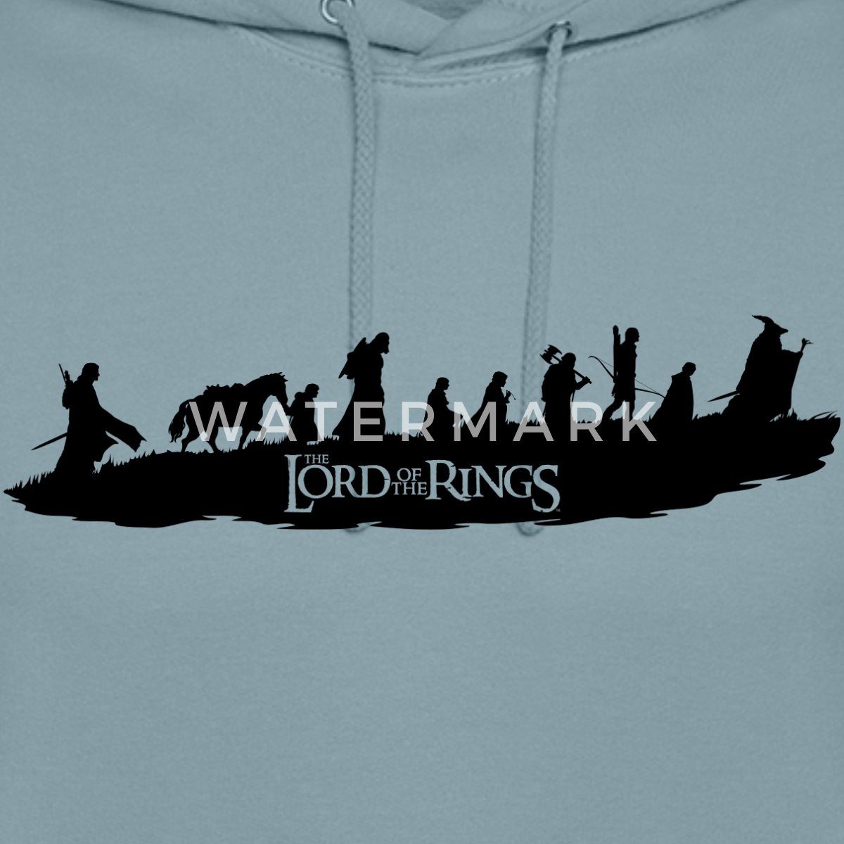 Spreadshirt Hoodie Der Herr Der Ringe Logo, Gandalf Und Die Gefährten Unisex Hoodie (1-tlg)