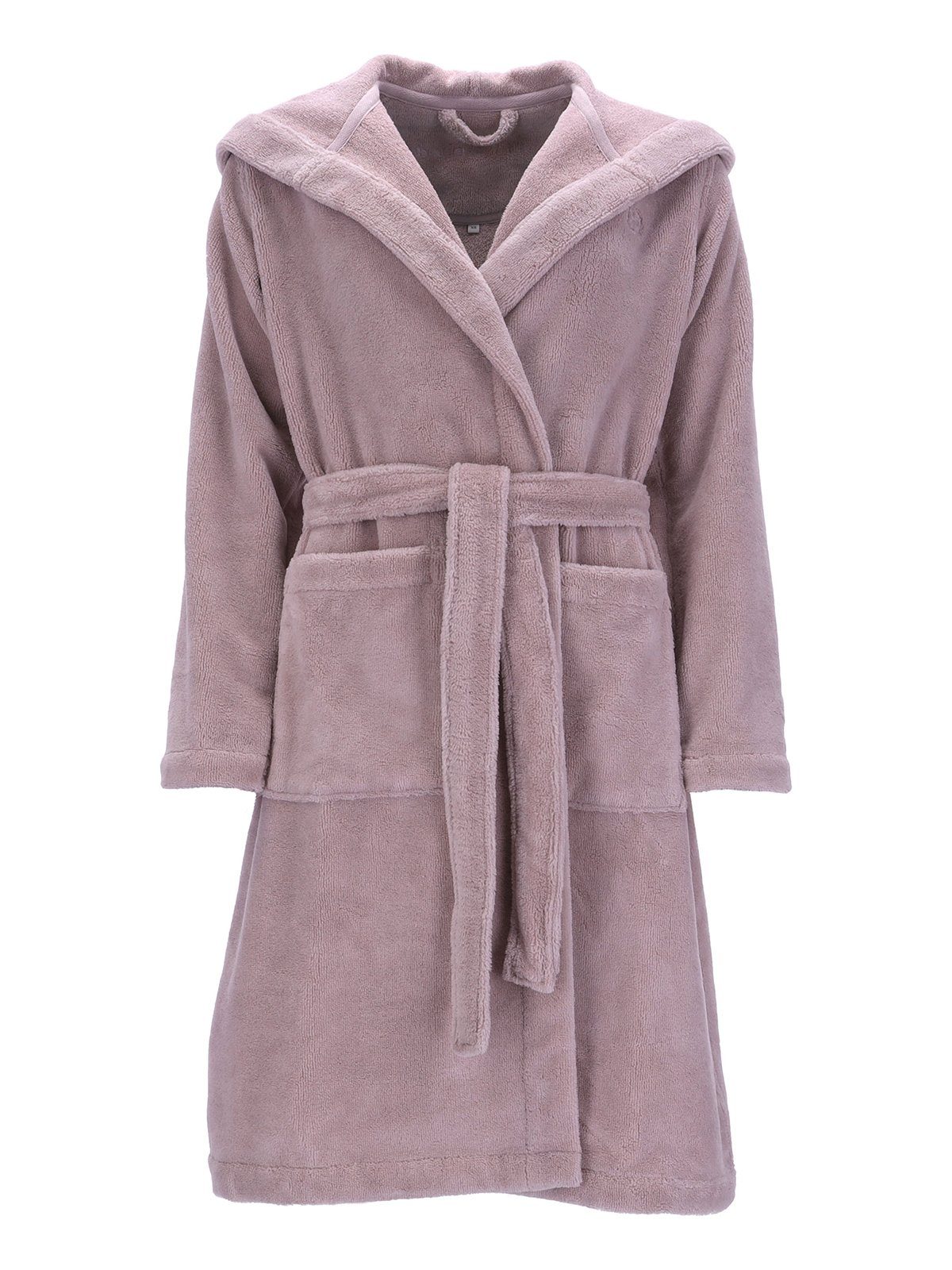 bugatti Damenbademantel Damen Bademantel mit Kapuze Romina, Baumwolle, hohe Markenqualität