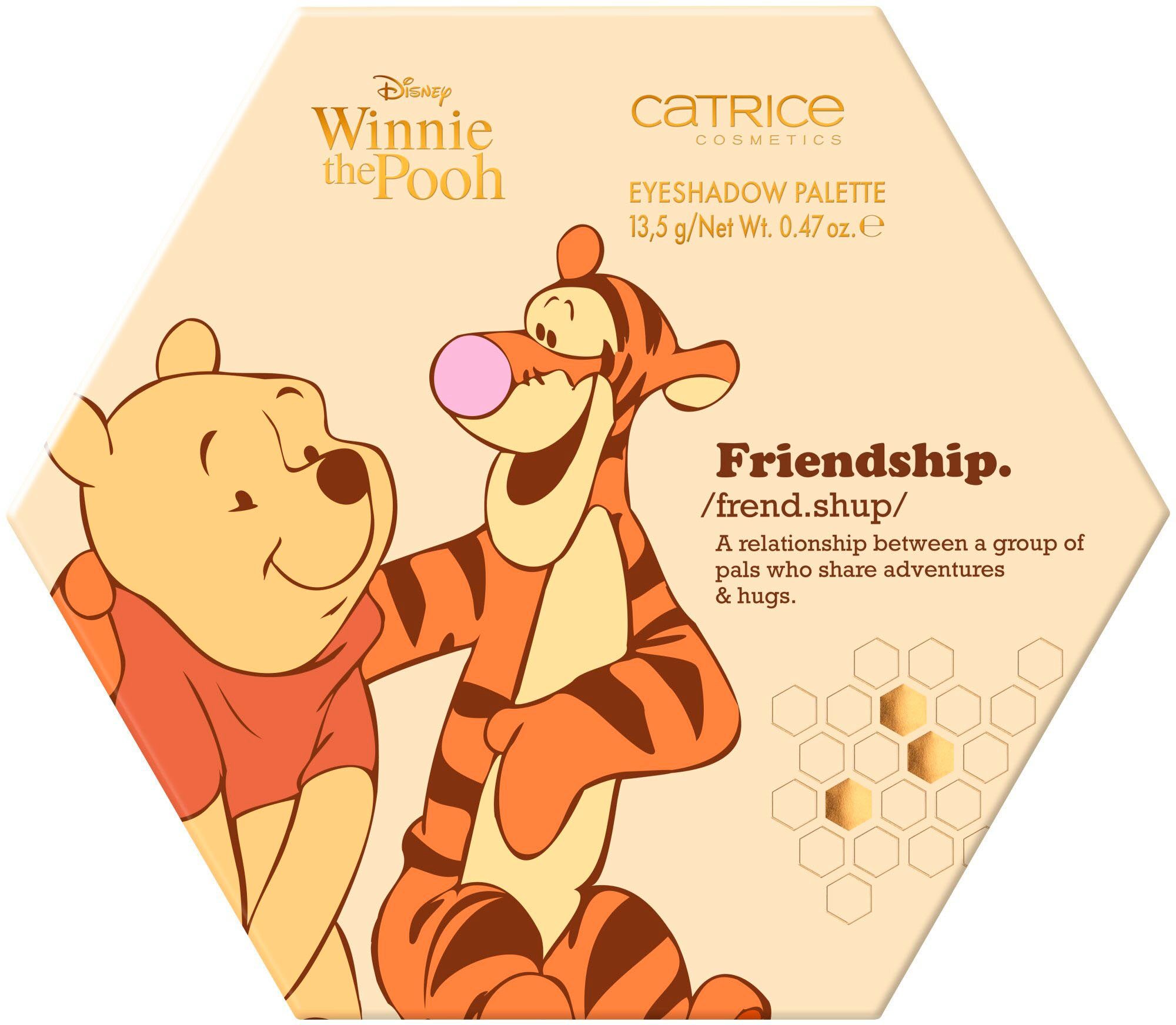 the Catrice Winnie vegan Pooh Lidschatten-Palette 15 Eyeshadow Disney Shades, abgestimmten Augen-Make-Up mit Palette,