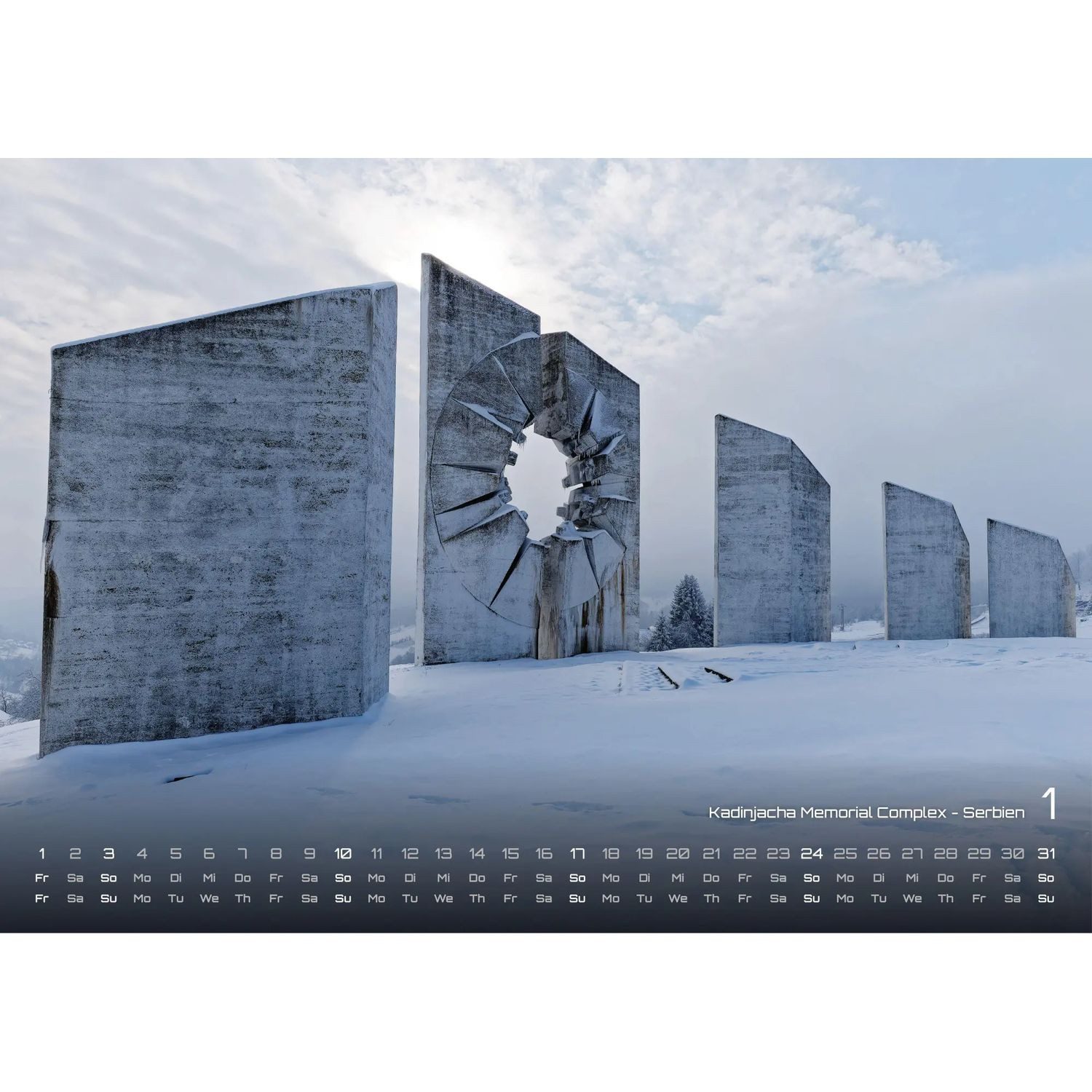 Wandkalender Architektur - faszinierende Baukunst - 2027 - Kalender DIN A3
