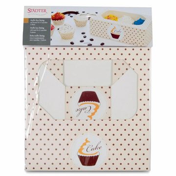 STÄDTER Kuchentransportbox Muffinbox Swing für 6 Muffins, Pappe