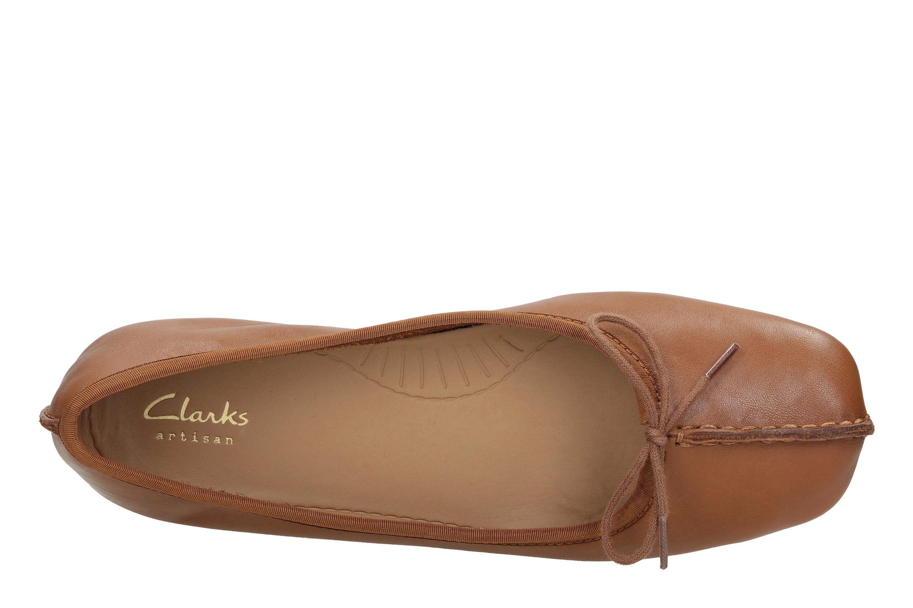 Clarks Freckle Ice Ballerina Slipper, Flats, Flats, Slipper mit Schleifchen