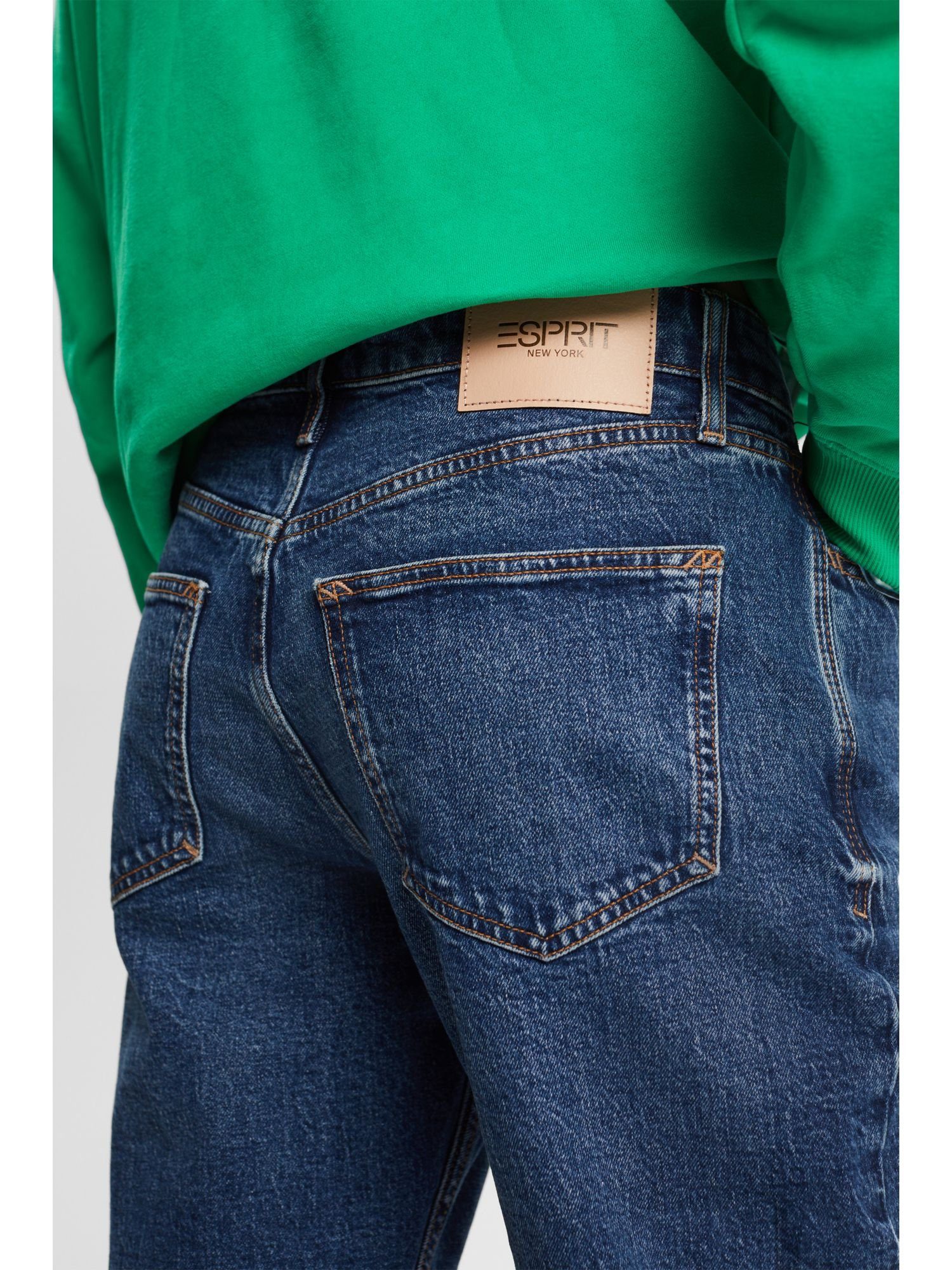 Esprit Straight-Jeans Gerade, konische Jeans mittelhohem Bund mit