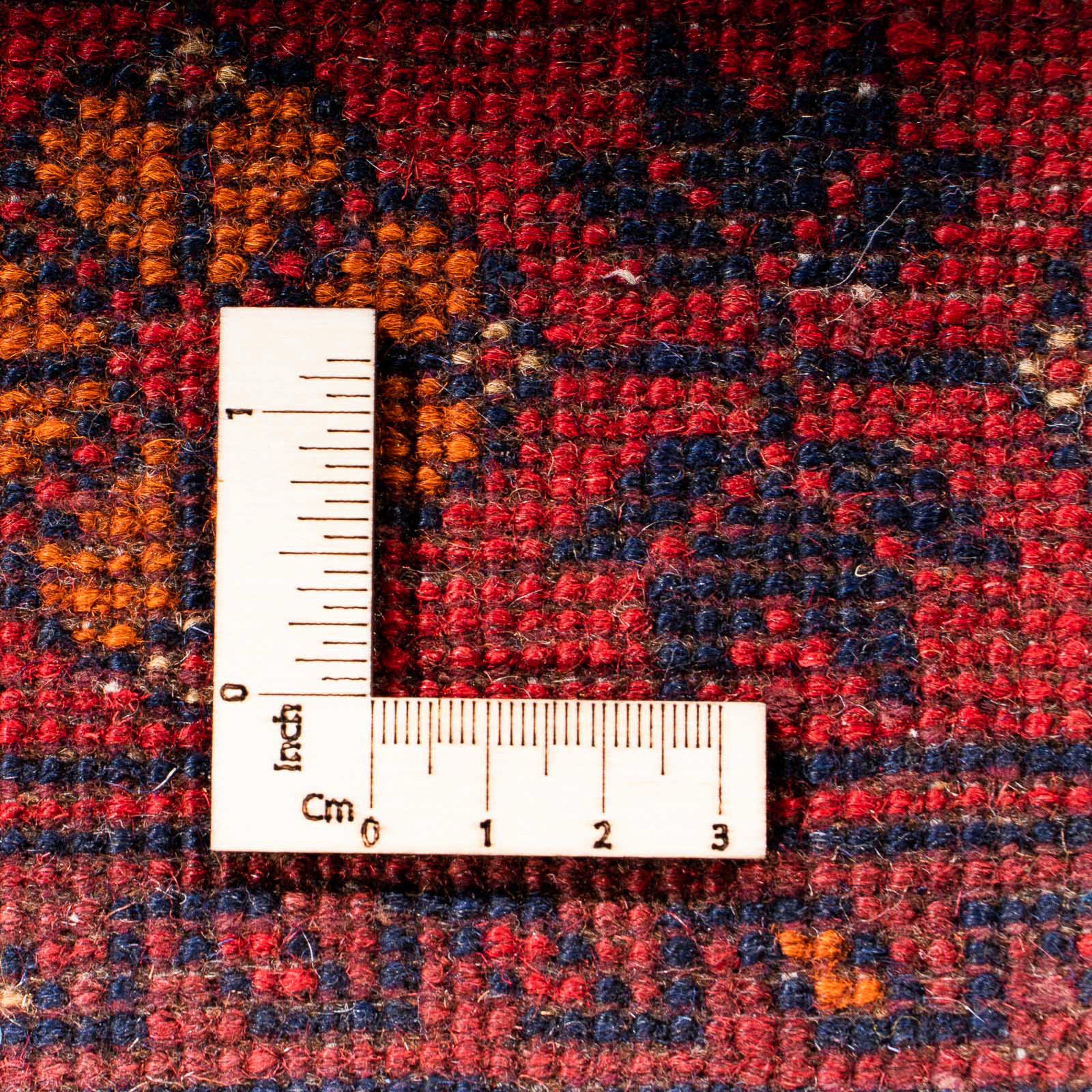 x mit Höhe: Einzelstück - Handgeknüpft, rechteckig, dunkelrot, 143 Afghan 101 Zertifikat mm, Kunduz - morgenland, cm 7 Orientteppich - Wohnzimmer,