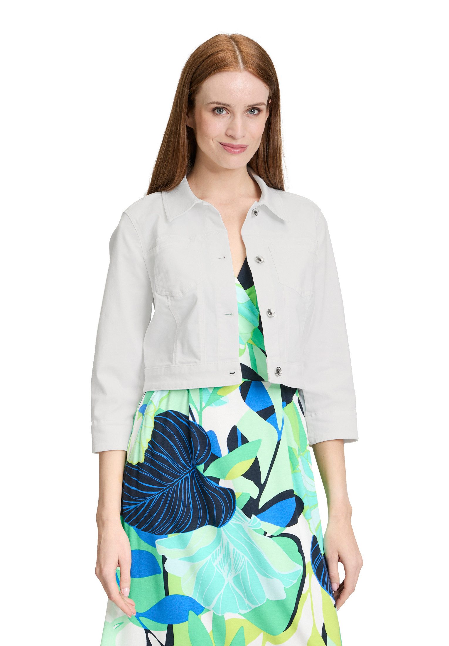 Jackenblazer Betty Barclay Jeansjacke mit 3/4 Arm