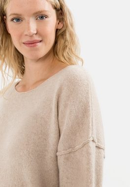 camel active Strickpullover aus recyceltem Wollmix Markenlabel