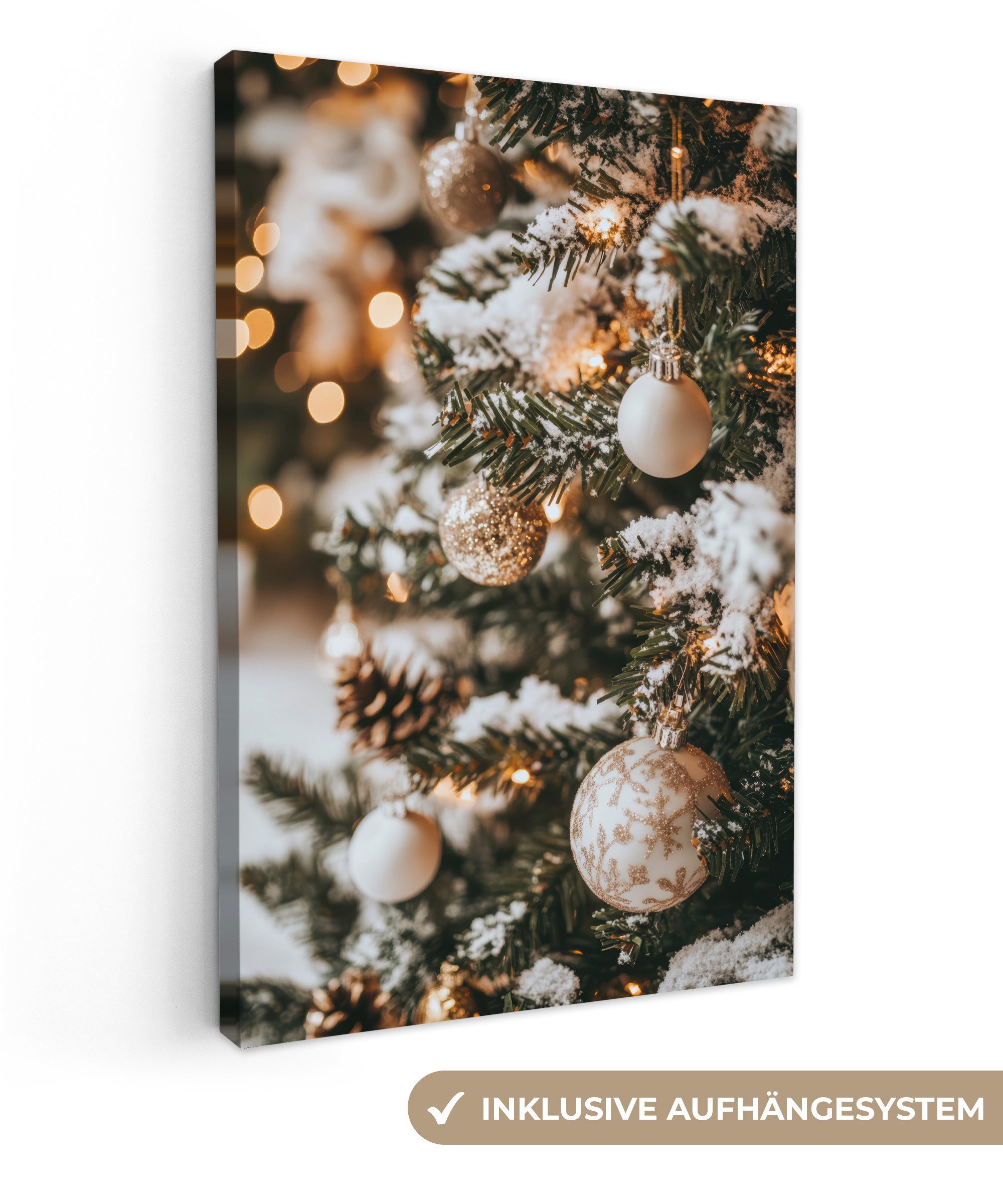 OneMillionCanvasses® Leinwandbild Weihnachten - Weihnachtsbaum - Winter - I günstig online kaufen