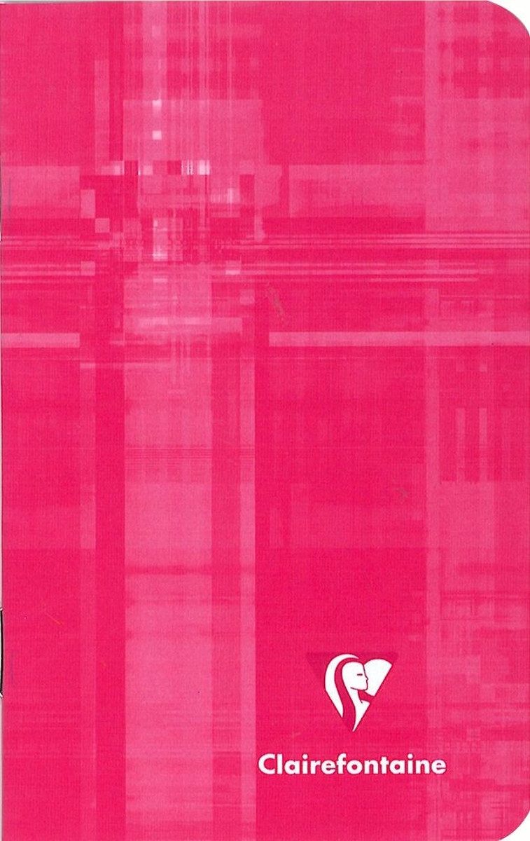 CLAIREFONTAINE Schulheft Schreibheft 7,5x12cm 90g/qm kariert 24 Blatt sortierter Einband