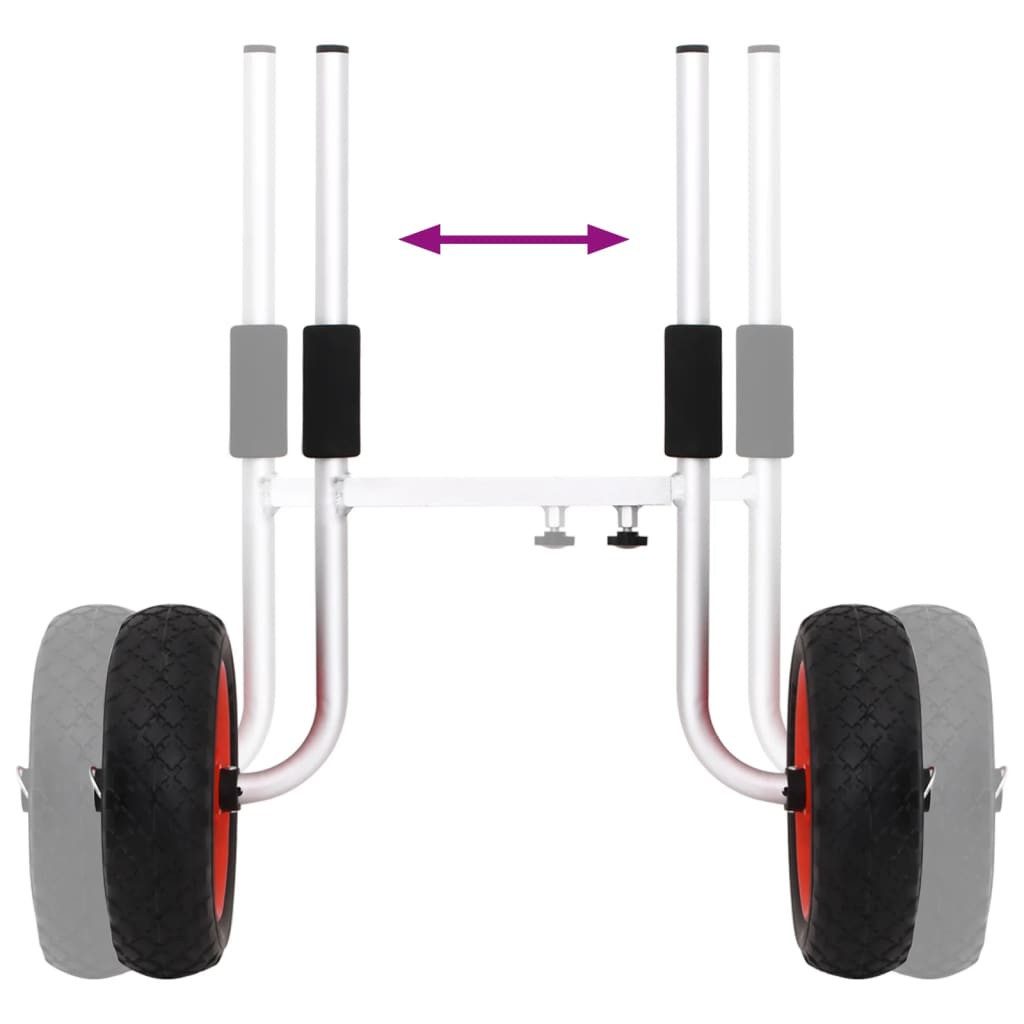 vidaXL Seekajak, Kajak-Trolley 90 kg Aluminium