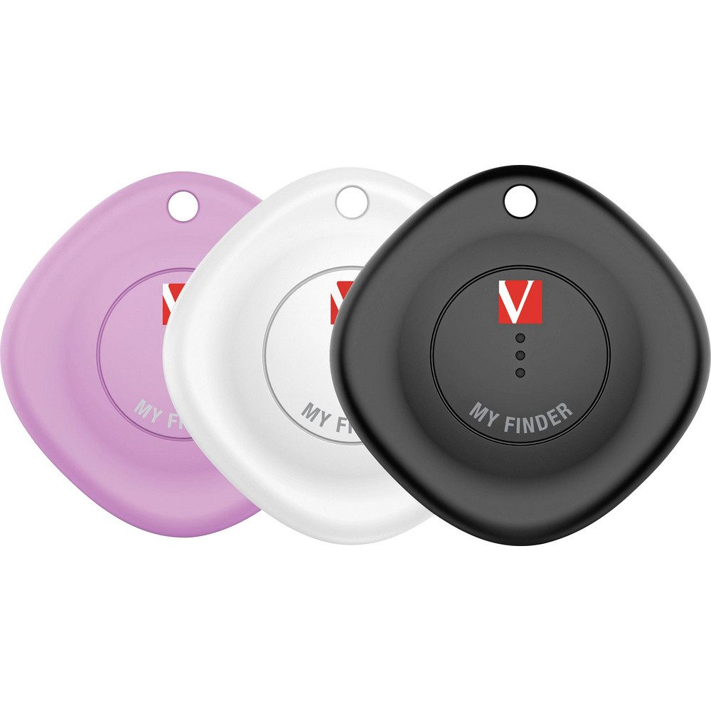 Schlüsselanhänger Verbatim Bluetooth-Tracker Schwarz, Weiß, Lila
