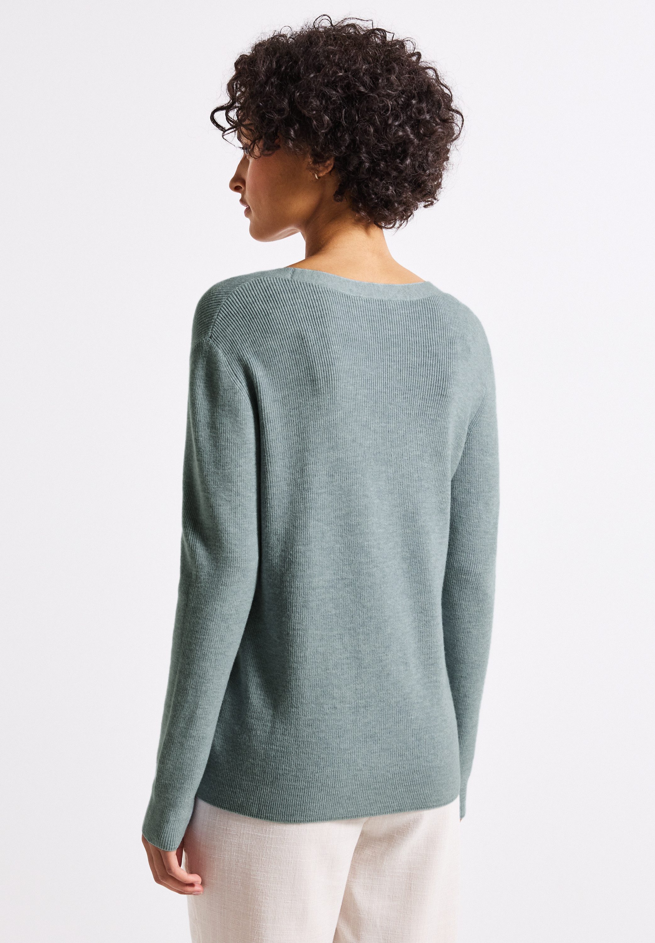 STREET ONE Strickpullover aus softem Materialmix günstig online kaufen