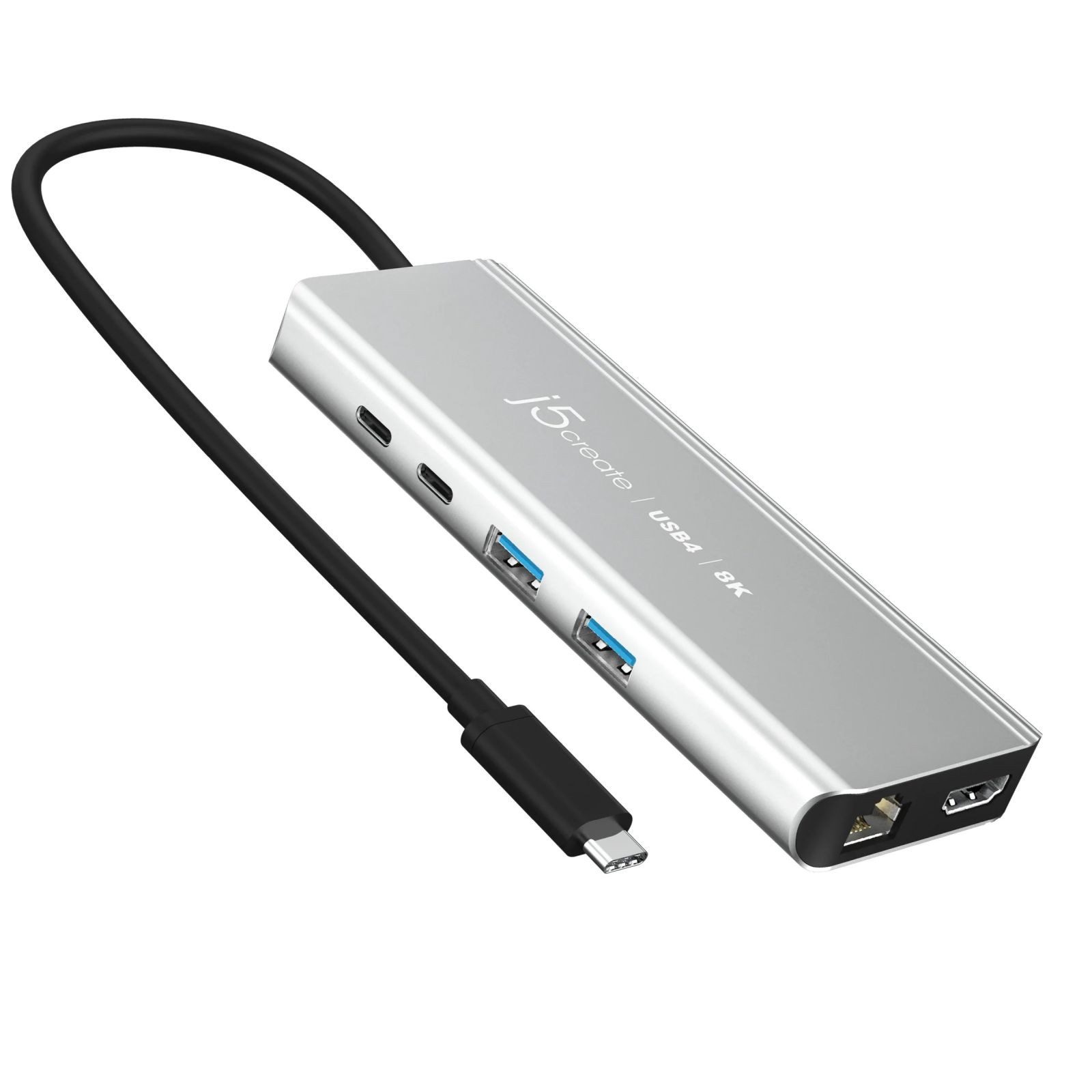 j5create JCD403-N - Dockingstation - USB-C / USB4 / Thunderbolt 3 / Thunderbolt Smartphone-Ladegerät