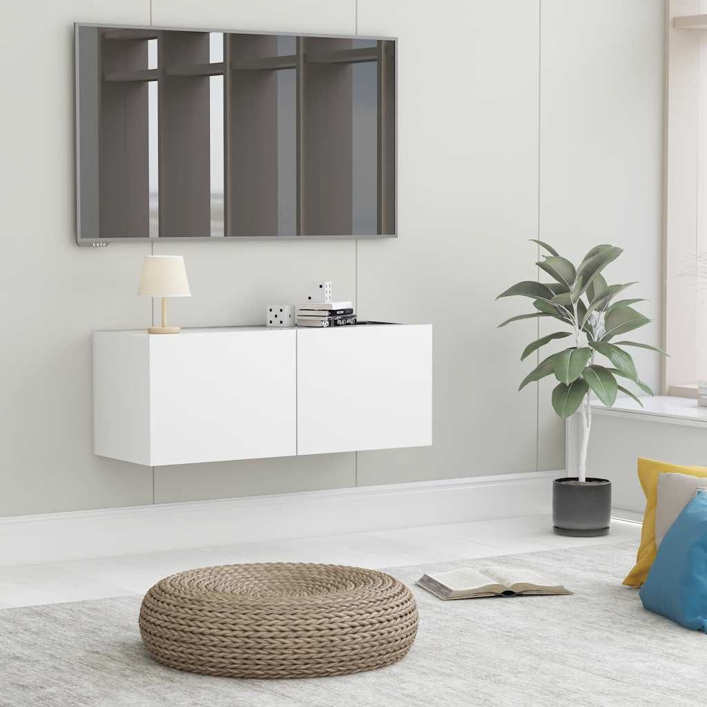 furnicato TV-Schrank Weißer aus Holzwerkstoff 80 x 30 x 30 cm (1-St) günstig online kaufen