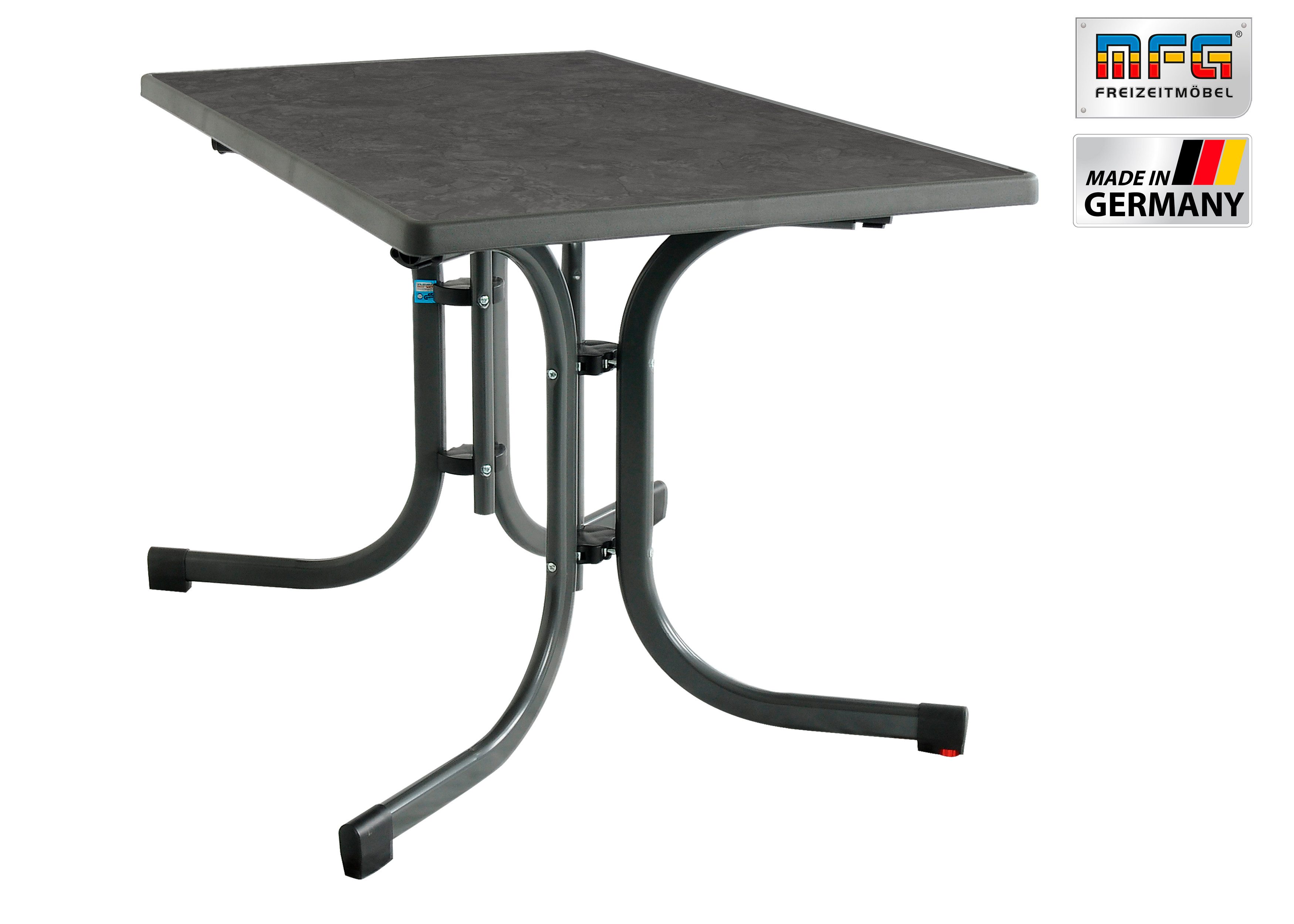 MFG Freizeitmöbel Gartentisch MFG Boulevardklapptisch 110x70 cm, anthrazit/ günstig online kaufen