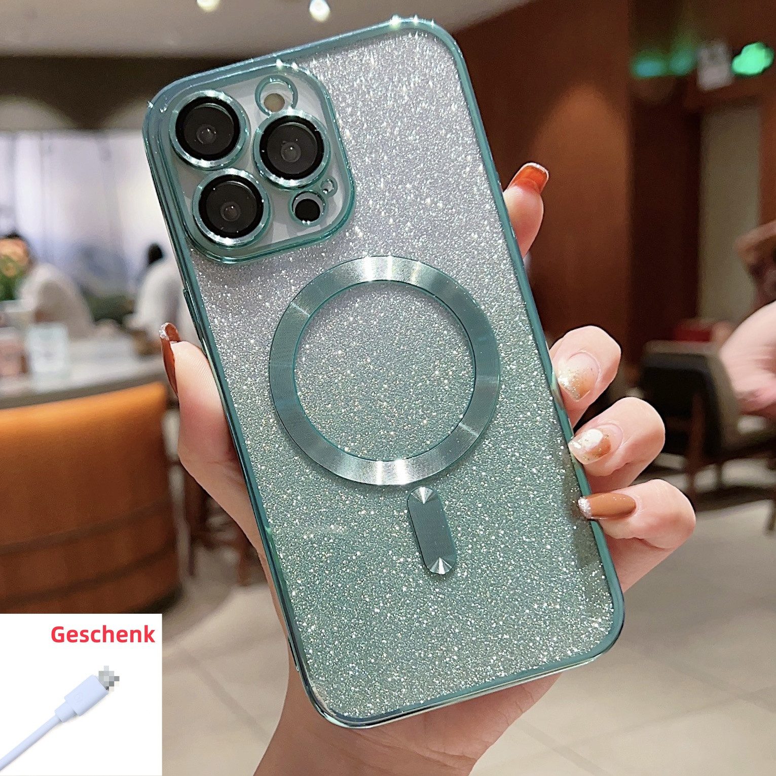 trends for living Handyhülle Hülle für iPhone 11 12 13 14 15 16 Pro Plus Max Cover Magsafe Kamera