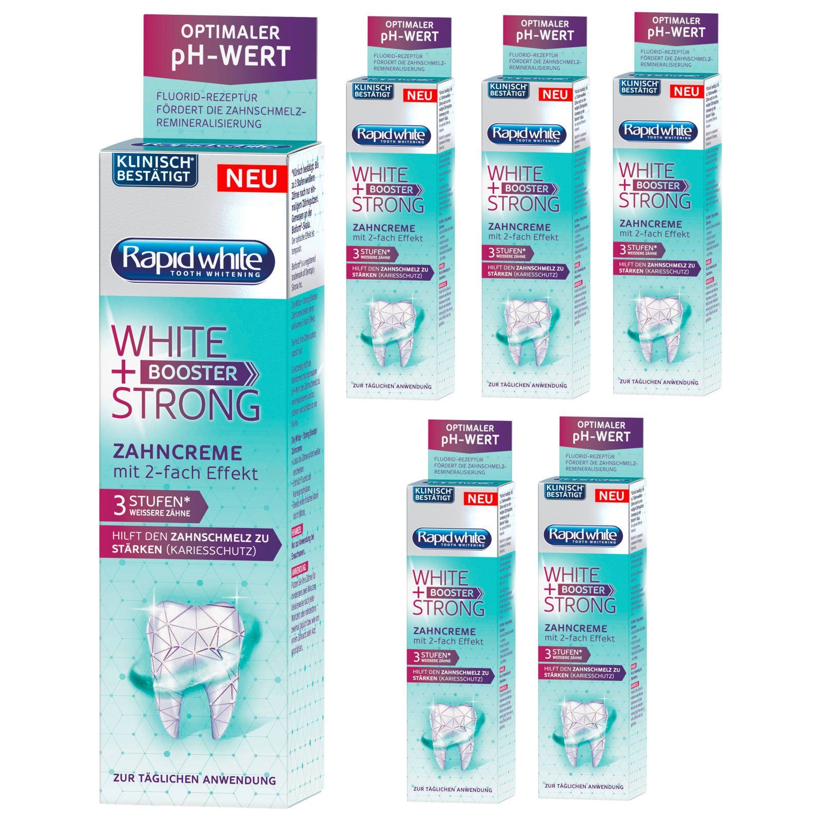 Rapid white Zahnbleaching-Paste Zahncreme Zahnpasta WHITE   STRONG ...