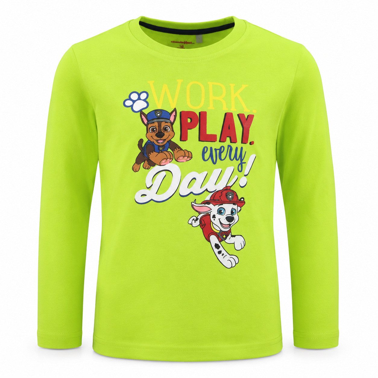 PAW PATROL Print-Shirt Paw Patrol Jungen Kinder langarm Shirt Langarmshirt 100% Baumwolle