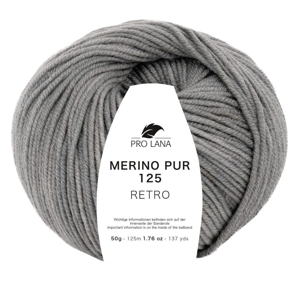 Pro Lana MERINO PUR 125 Retro extrafeine Merinowolle Häkelwolle, 125 m (Extrafeine Merinowolle mit edlem Farbverlauf), 50 g