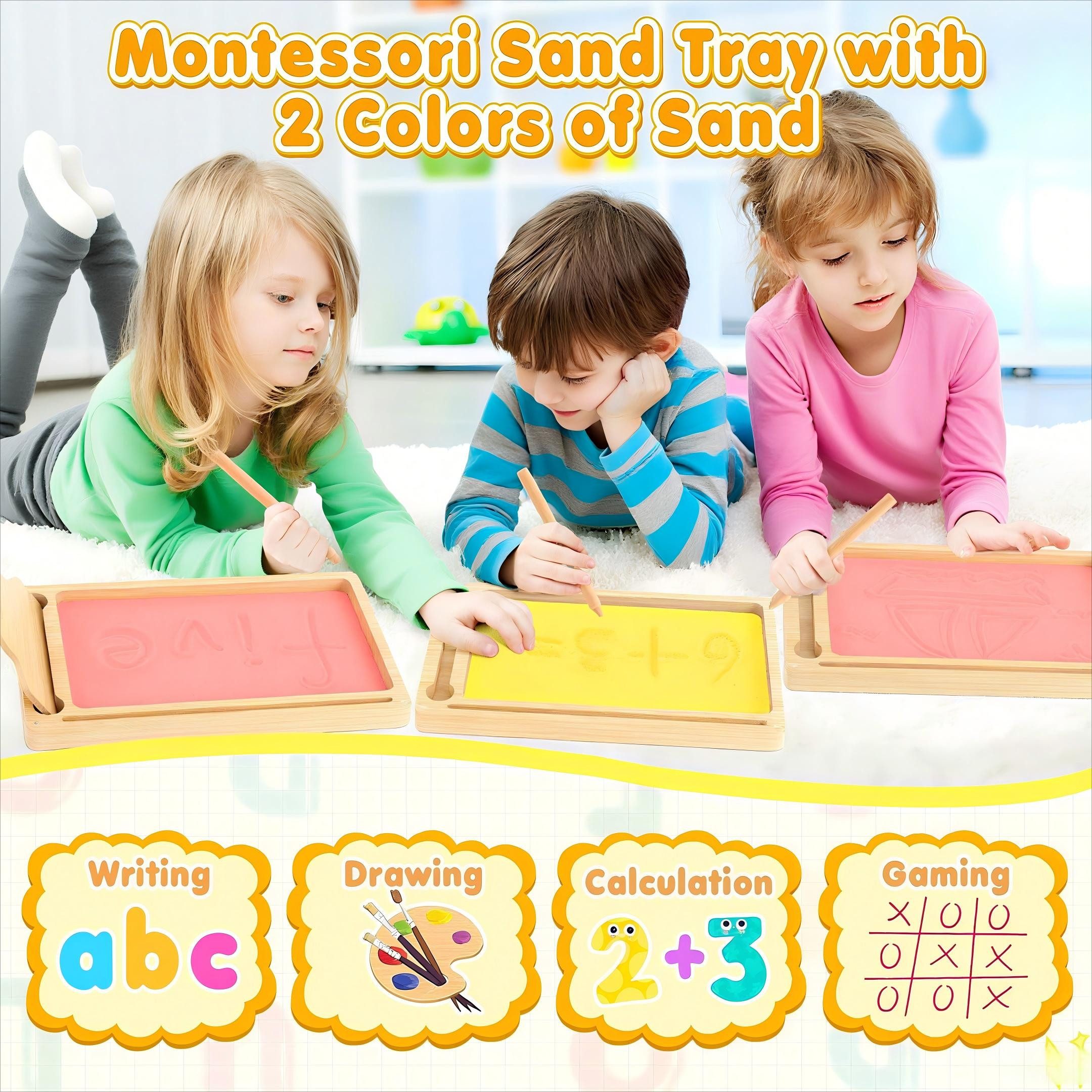 POPOLIC Lernspielzeug Sandtablet Montessori Spielzeug ab günstig online kaufen
