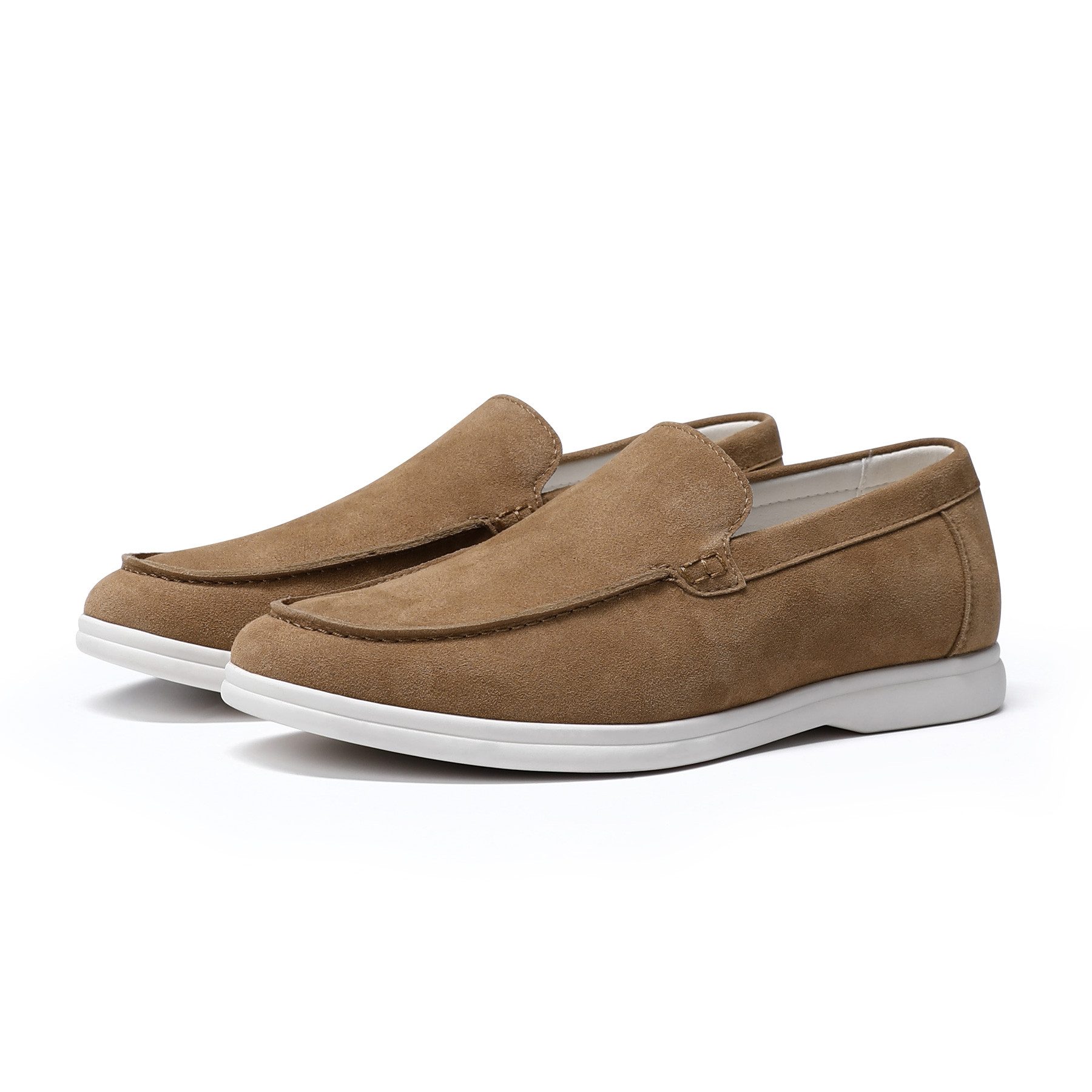 Allthemen Loafer aus Wildlederoptik Mokassins Herren Slipper casual Halbsch günstig online kaufen