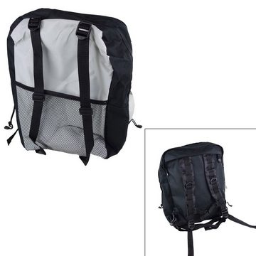 Haushalt International Fahrradtasche Gepäckträgertasche mit Rucksack- und Tragefunktion leichte Handhabung, inkl. Regenschutz