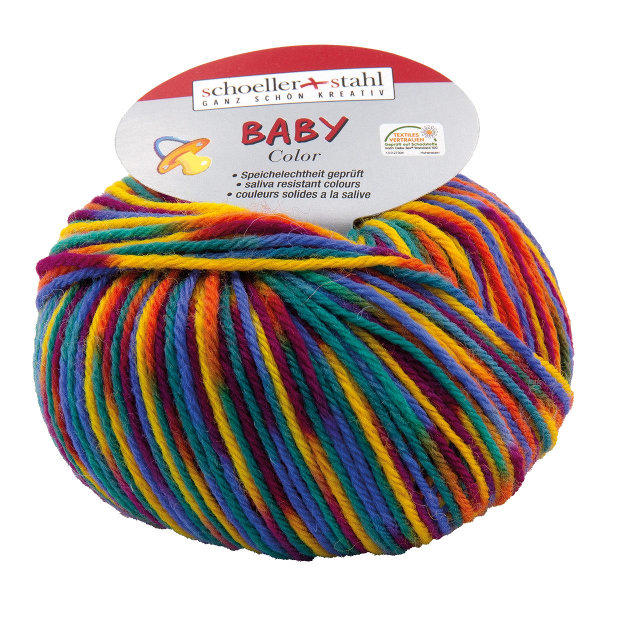 Schoeller + Stahl Baby Merino Color Effektgarn, 95 m, Wolle wirkt temperaturausgleichend