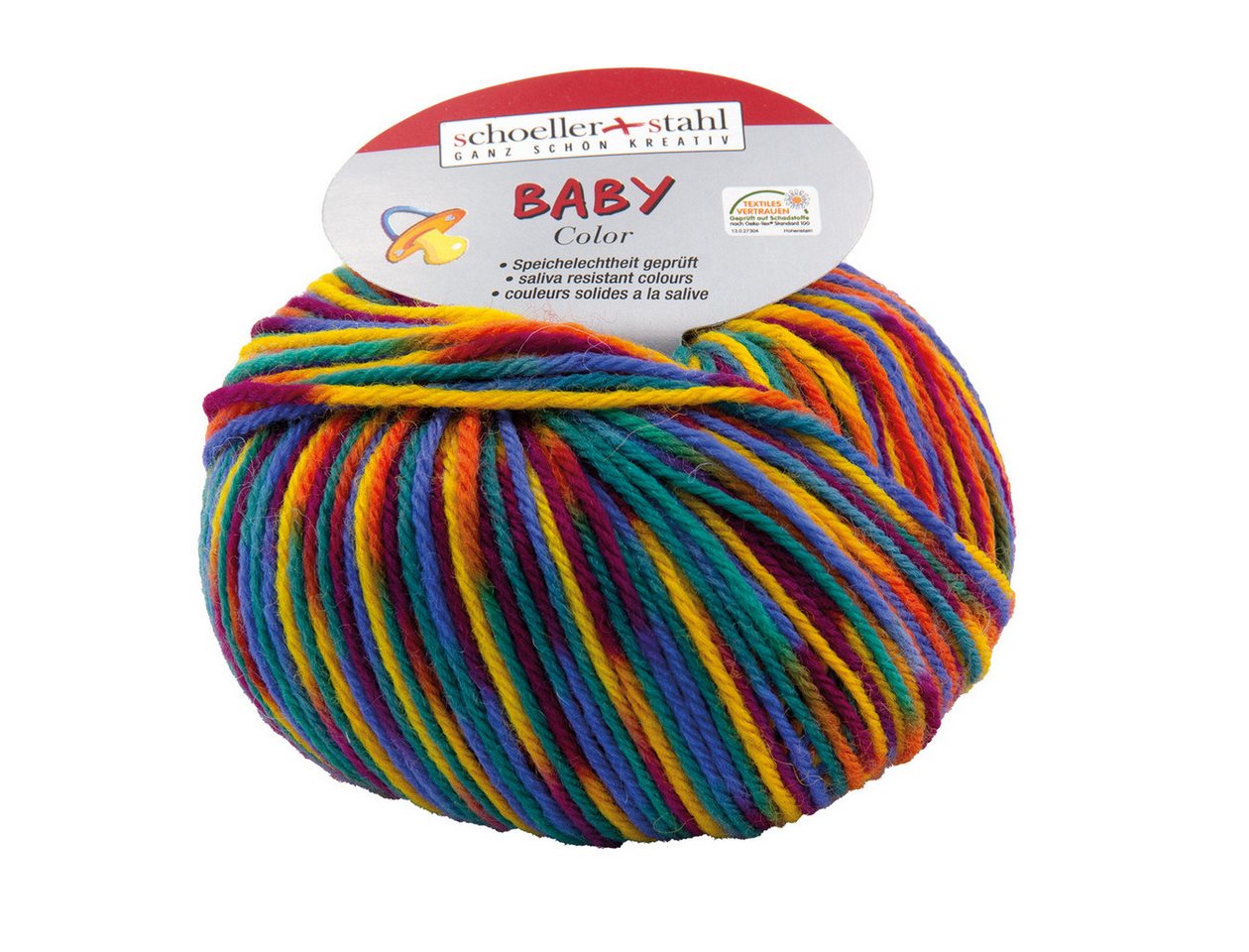 Schoeller + Stahl Baby Merino Color Effektgarn, 95 m, Wolle wirkt temperaturausgleichend
