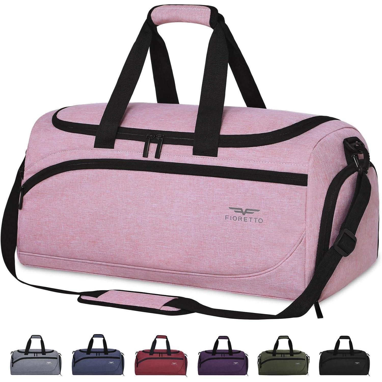 Reisetasche Sporttasche 50L Reisetasche Schuhfach Nassfach Gym Reisen 50l-rosa