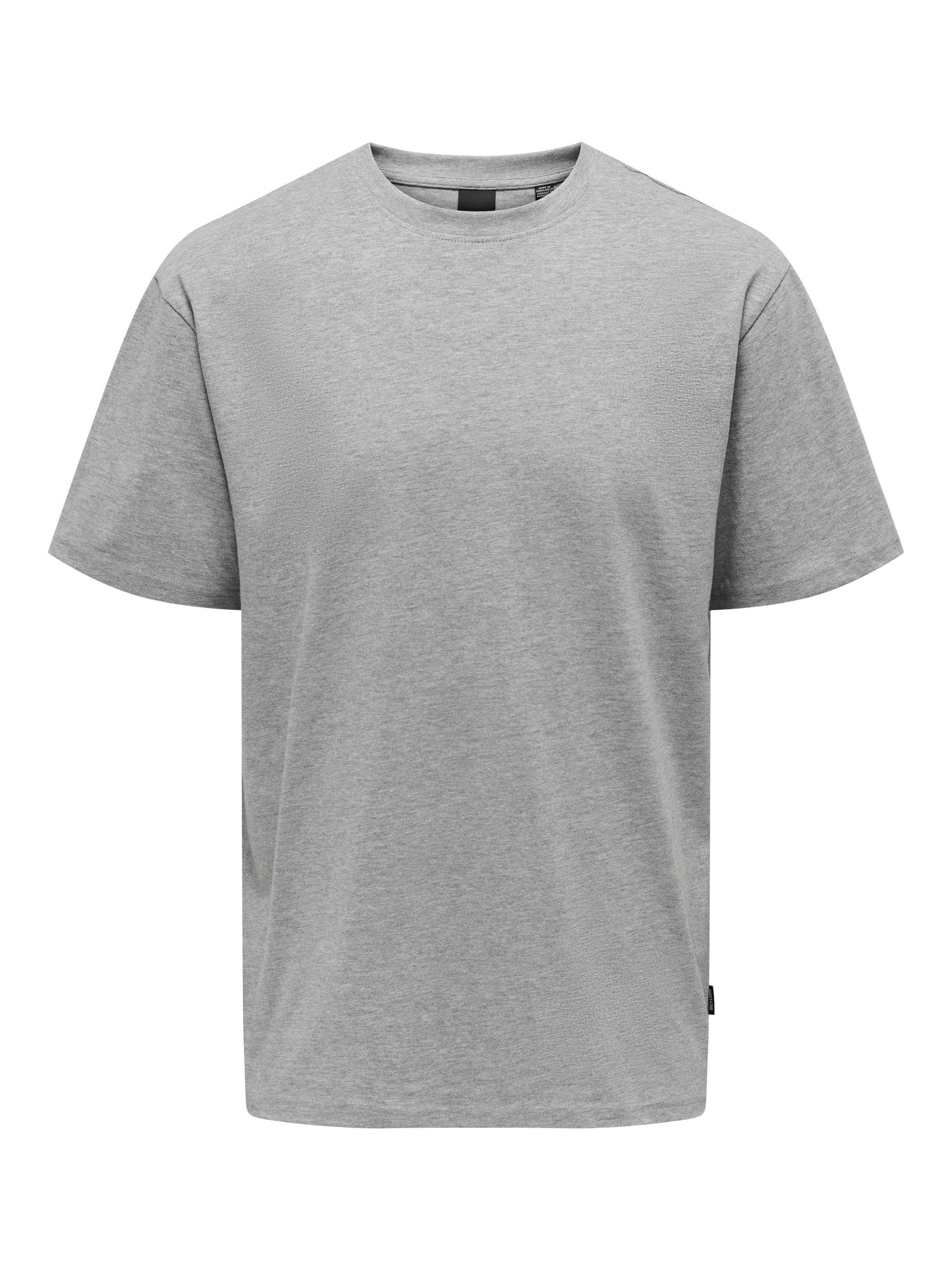 ONLY & light RLX SONS grey TEE ONSFRED Rundhalsshirt SS