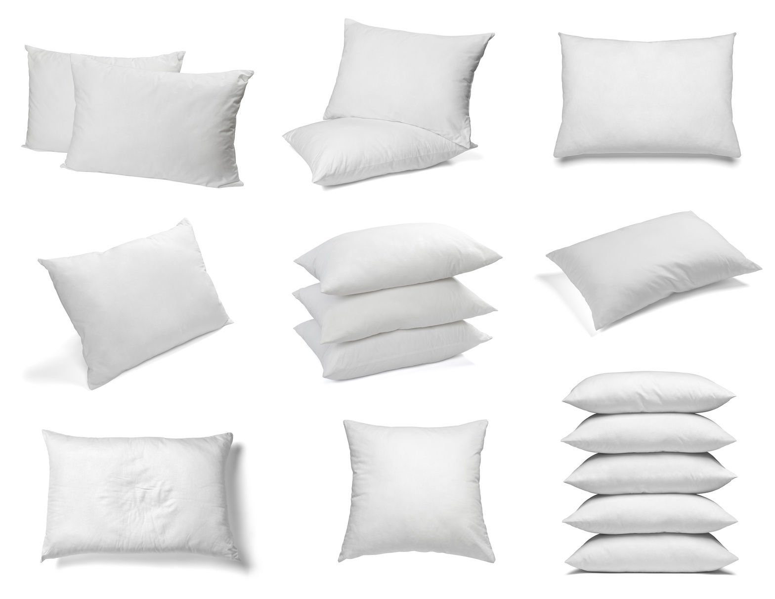 Kopfkissen sunnypillow Kissenfüllung Kopfkissen Innenkissen Polyesterkissen, sunnypillow, 45 x 45 cm 5er - Set fest gefüllt, für Allergiker geeignet