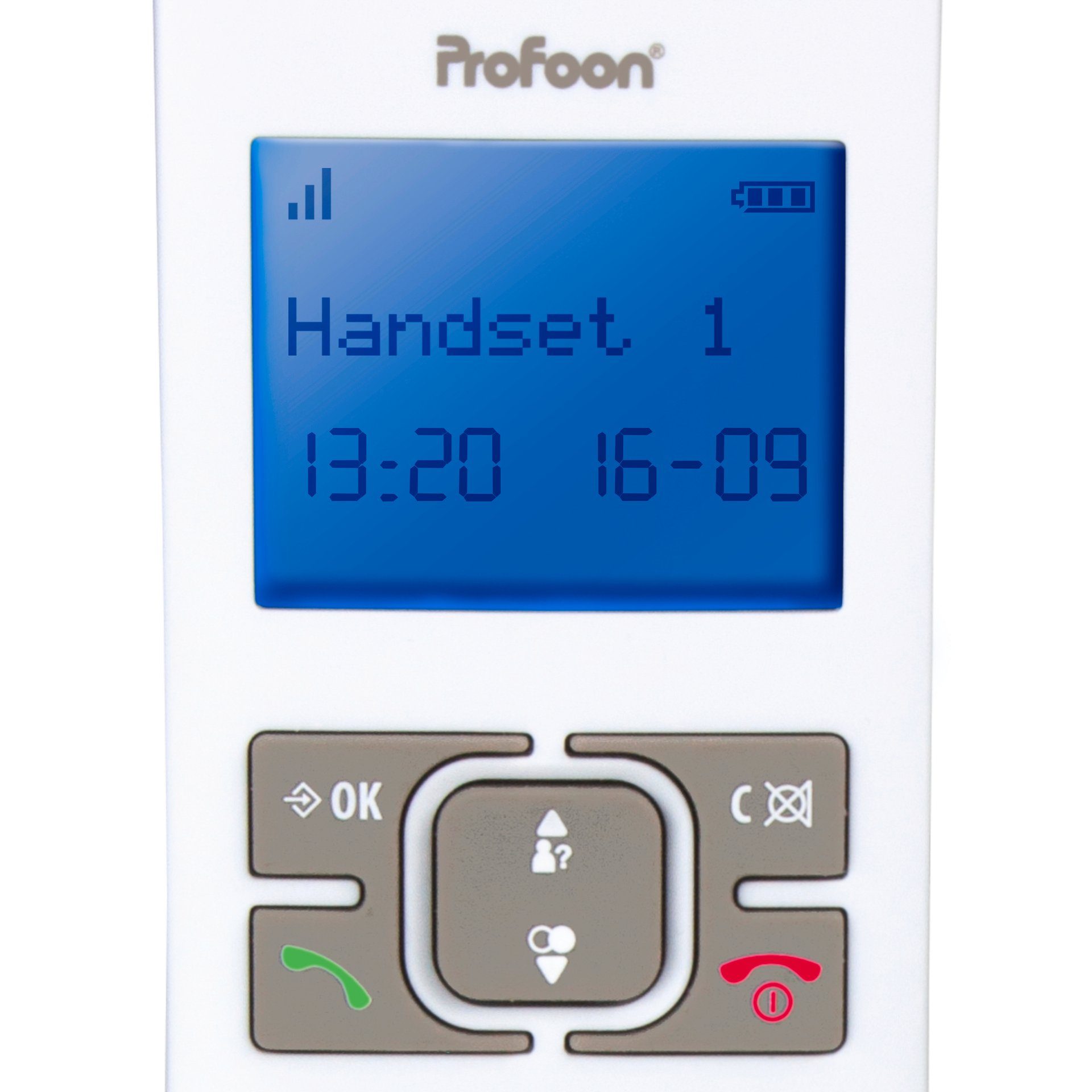 - mit 1 DECT-Telefon Mobilteil DECT-Telefon PDX-8400TE Profoon Schnurloses