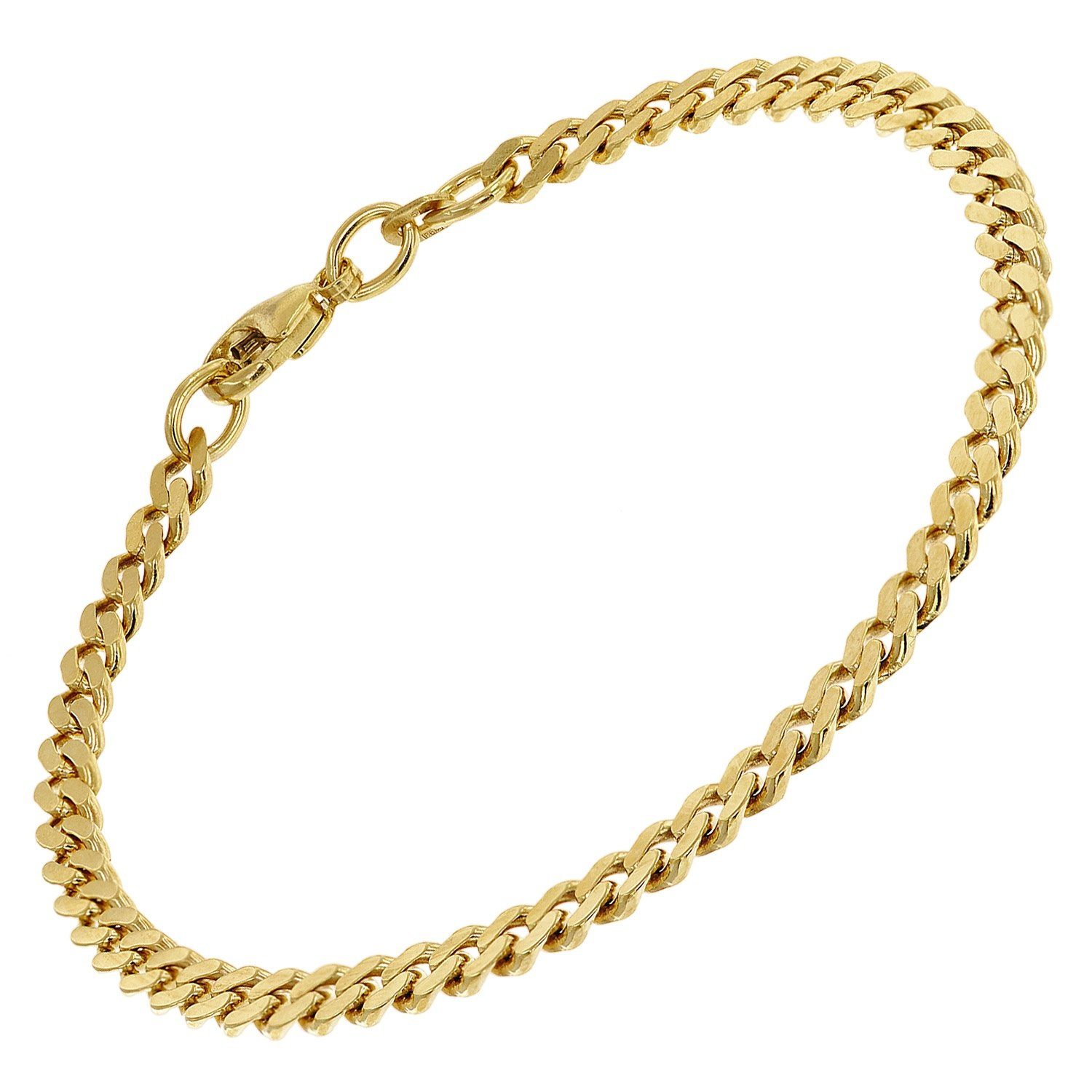 trendor Gliederarmband Gold 585/14K Flachpanzer 4,1 günstig online kaufen