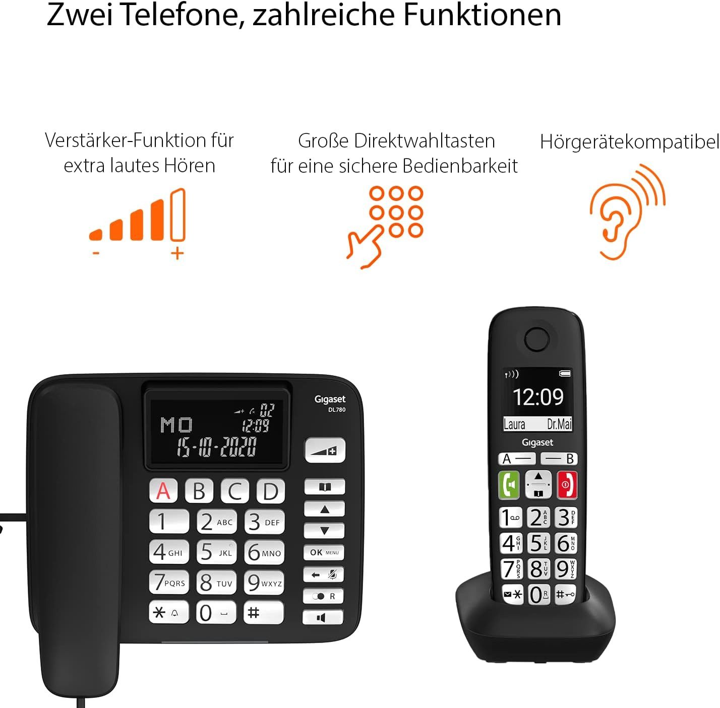 Gigaset DL780 Plus Großtastentelefon (Mobilteile: 1) – Bild 4 von 5