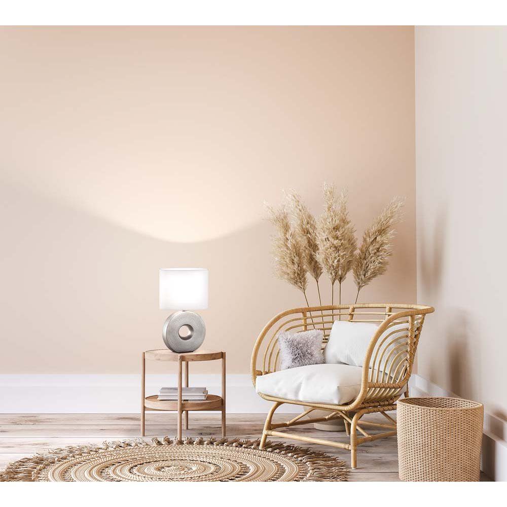 etc-shop LED Tischleuchte, Tischlampe Nachttischleuchte Keramik Wohnzimmerlampe Schreibtischlampe