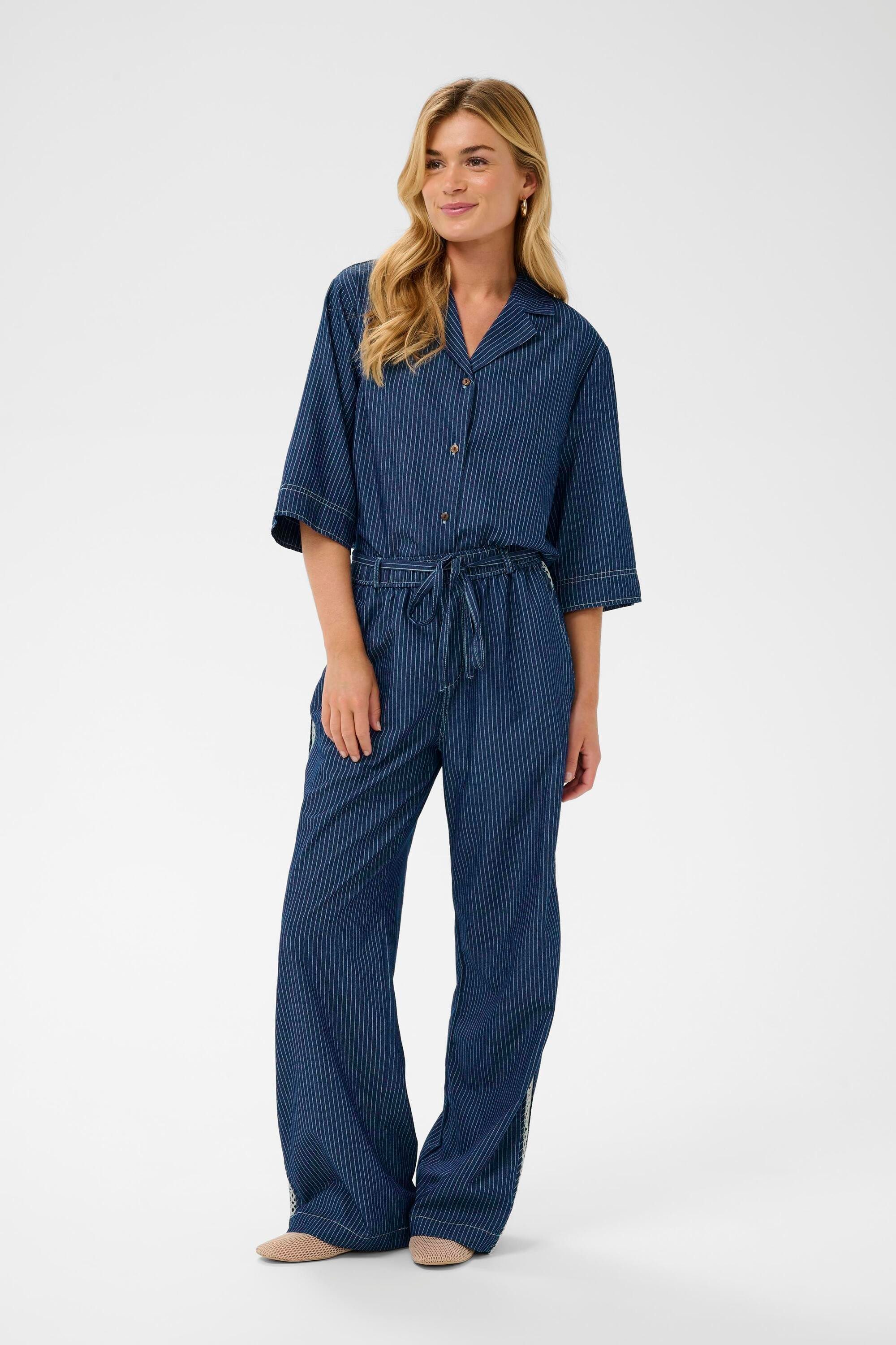 Cream Stoffhose Casual Hose CRAgate
