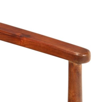 DOTMALL Sessel Echtleder Akazienholz,Sitzhöhe vom Boden: 30 cm
