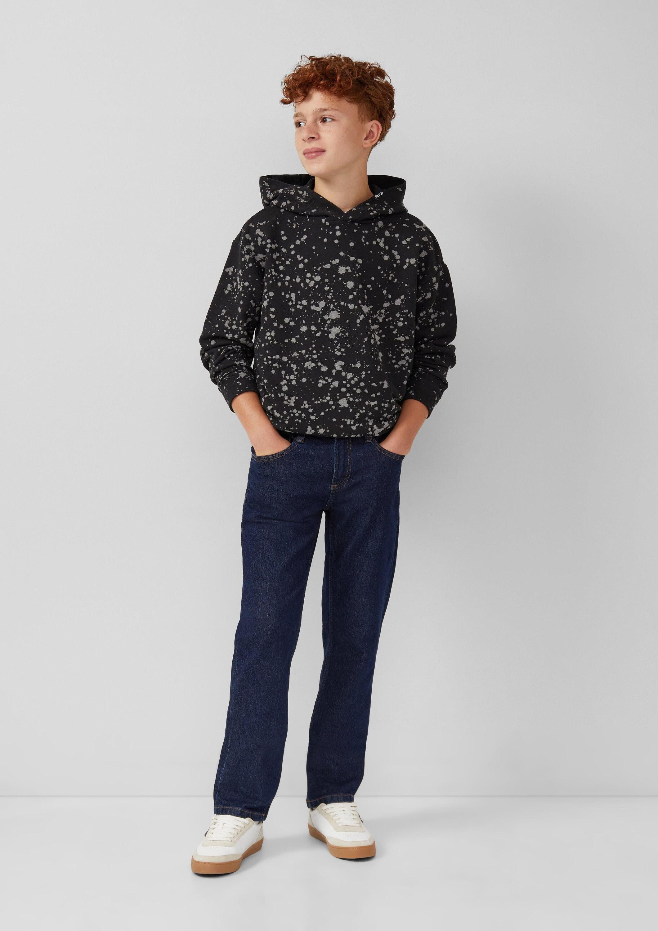 s.Oliver Sweatshirt Sweatshirt Hoodie in Oversize mit Garment Dye