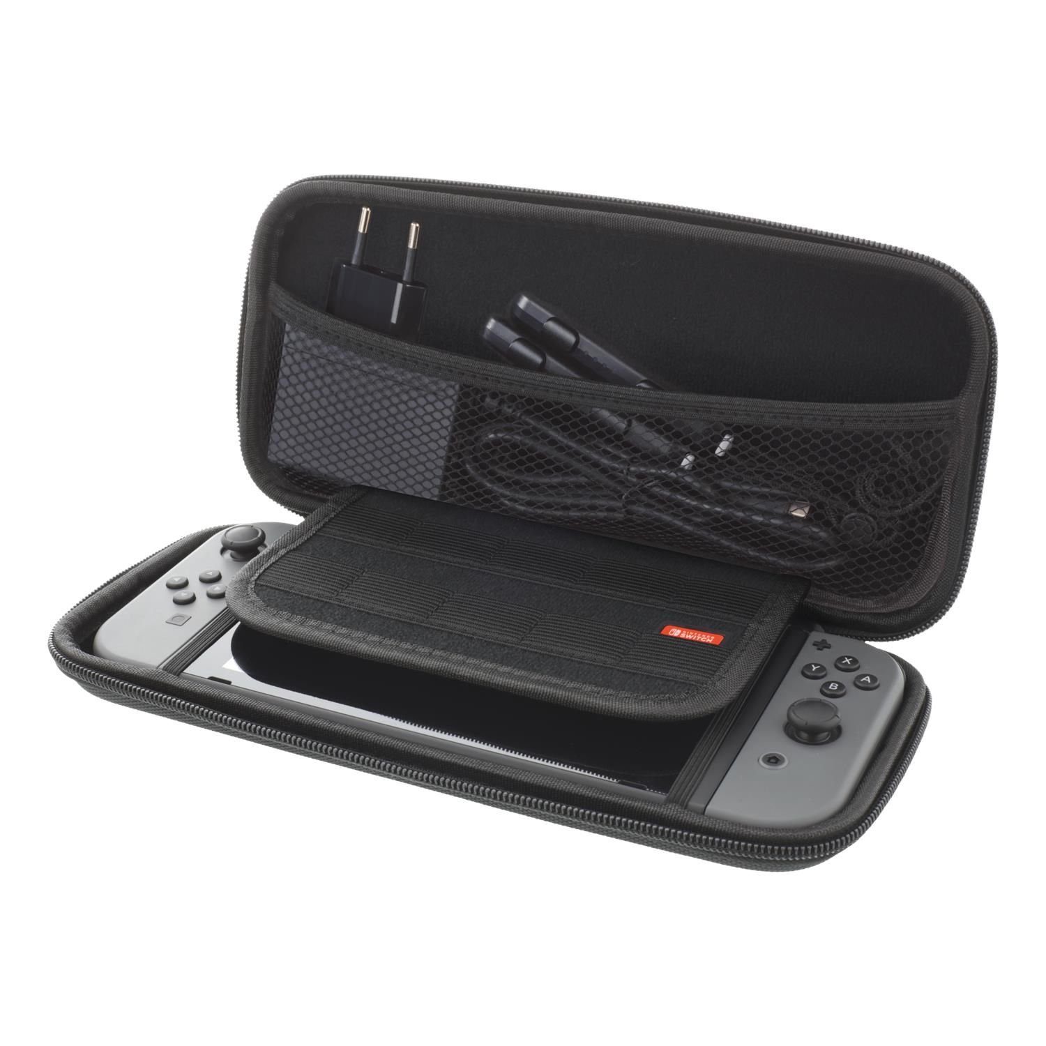 inkl. 5 Nintendo Switch für (Hard Tragetasche Herstellergarantie Carry 10 Jahre Taschen Spiele), DELTACO Case, Tragetasche