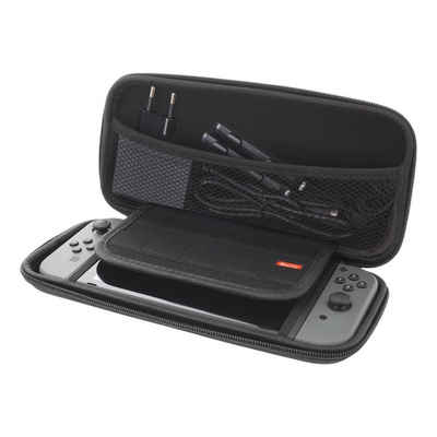 DELTACO Tragetasche Nintendo Switch Tragetasche (Hard Carry Case, 10 Taschen für Spiele), inkl. 5 Jahre Herstellergarantie