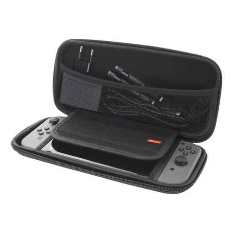 DELTACO Tragetasche Nintendo Switch Tragetasche (Hard Carry Case, 10 Taschen für Spiele), inkl. 5 Jahre Herstellergarantie