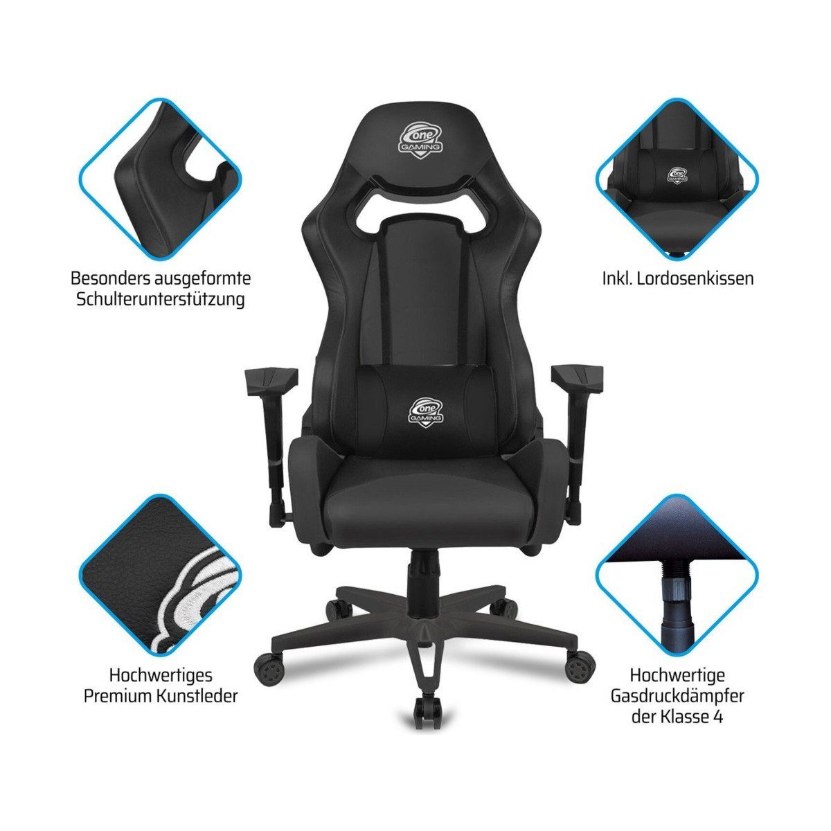 Gaming GAMING Stuhl Gaming ONE GAMING BLACK Ultra ONE Chair Chair