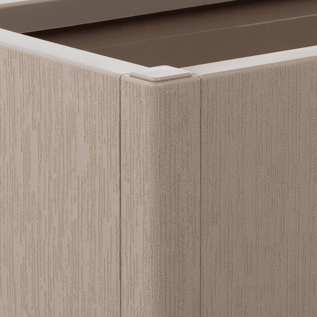 vidaXL Pflanzkübel, Pflanzkasten Hellbraun 80x36x35 cm PP