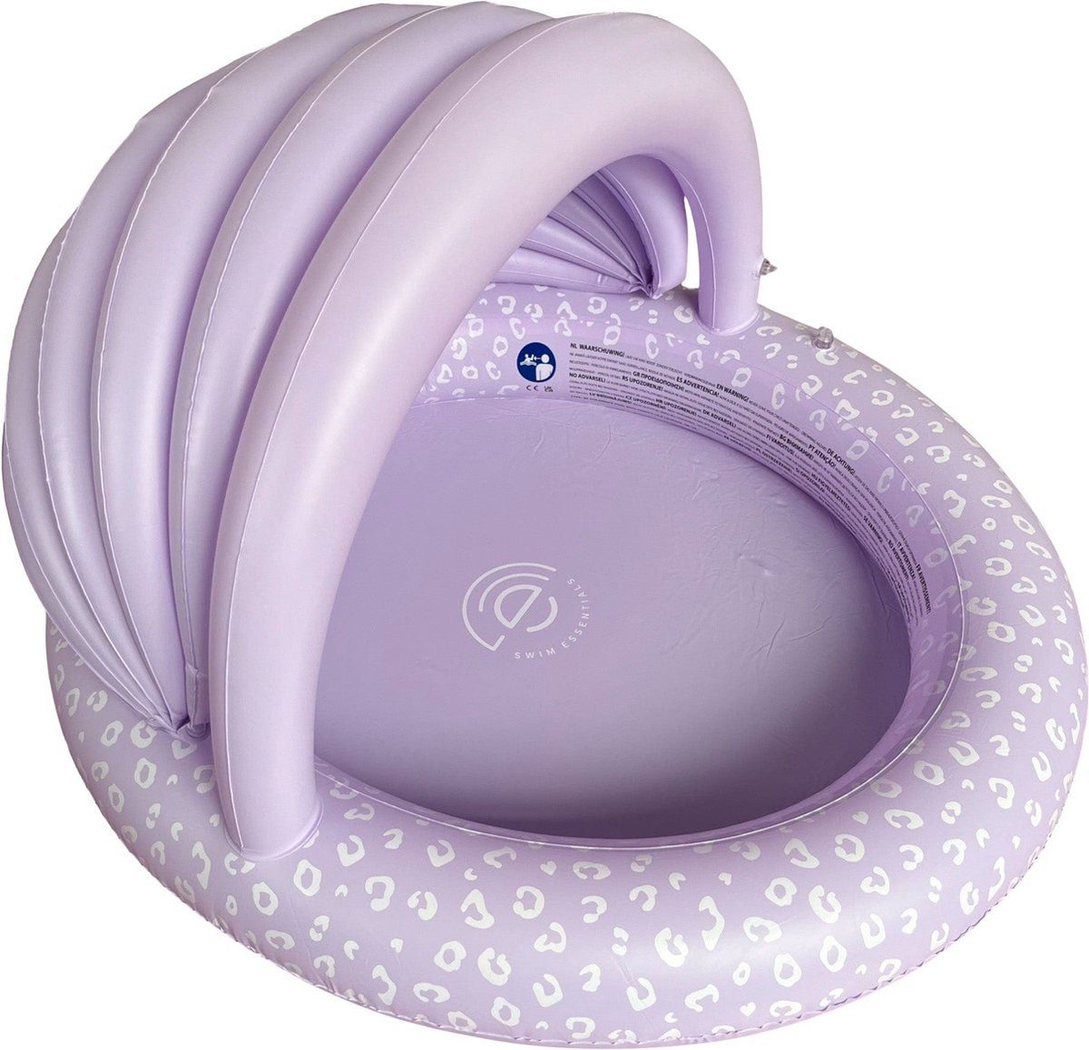 Thumbnail - Swim Essentials Pool Swim Essentials Swimming Pool 100 cm Lila Leopard Vordach 100 x 20 cm