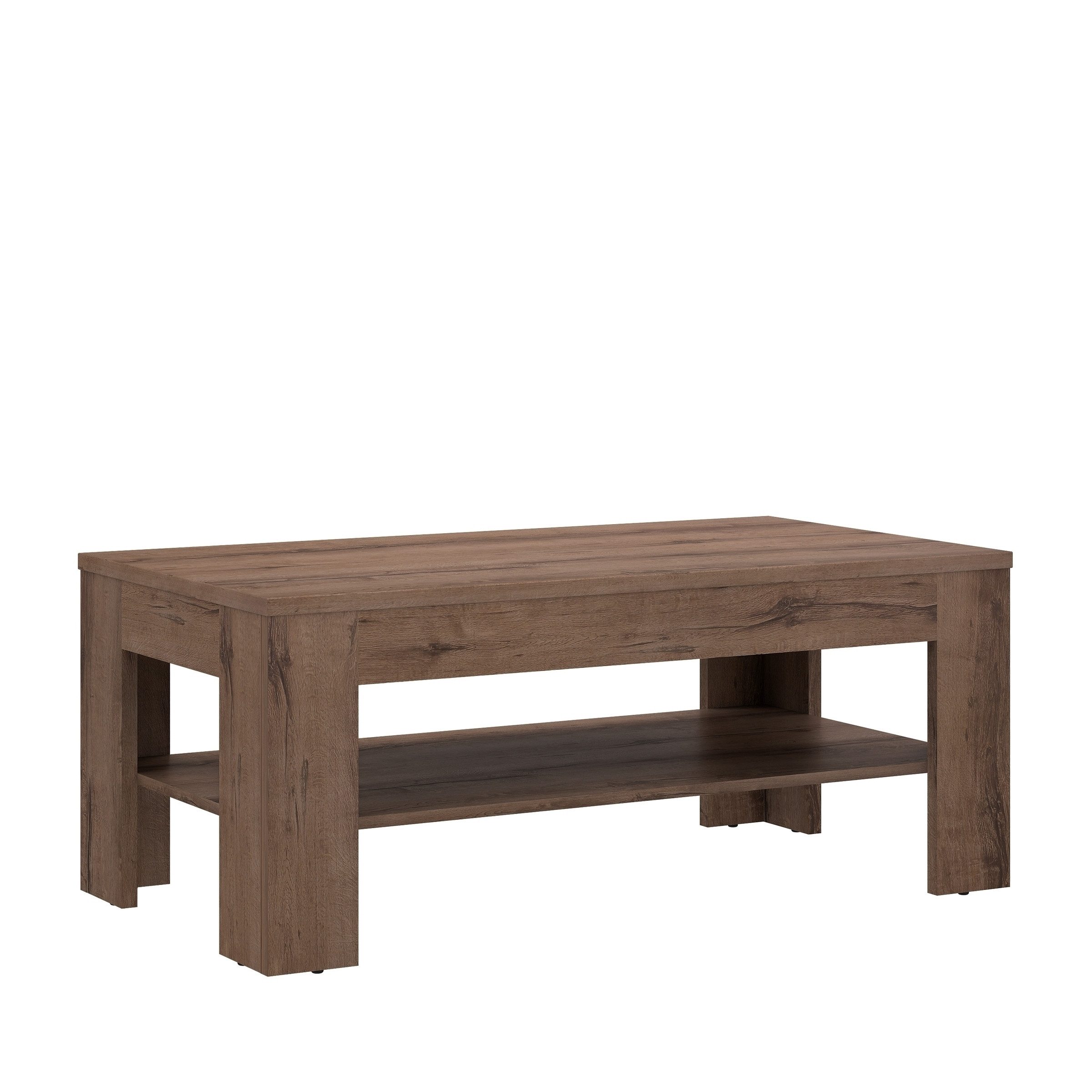 PREISBRECHER Couchtisch SAVONA, mit Ablageboden, in Schlammeiche - 110x45,5x60cm (BxHxT)