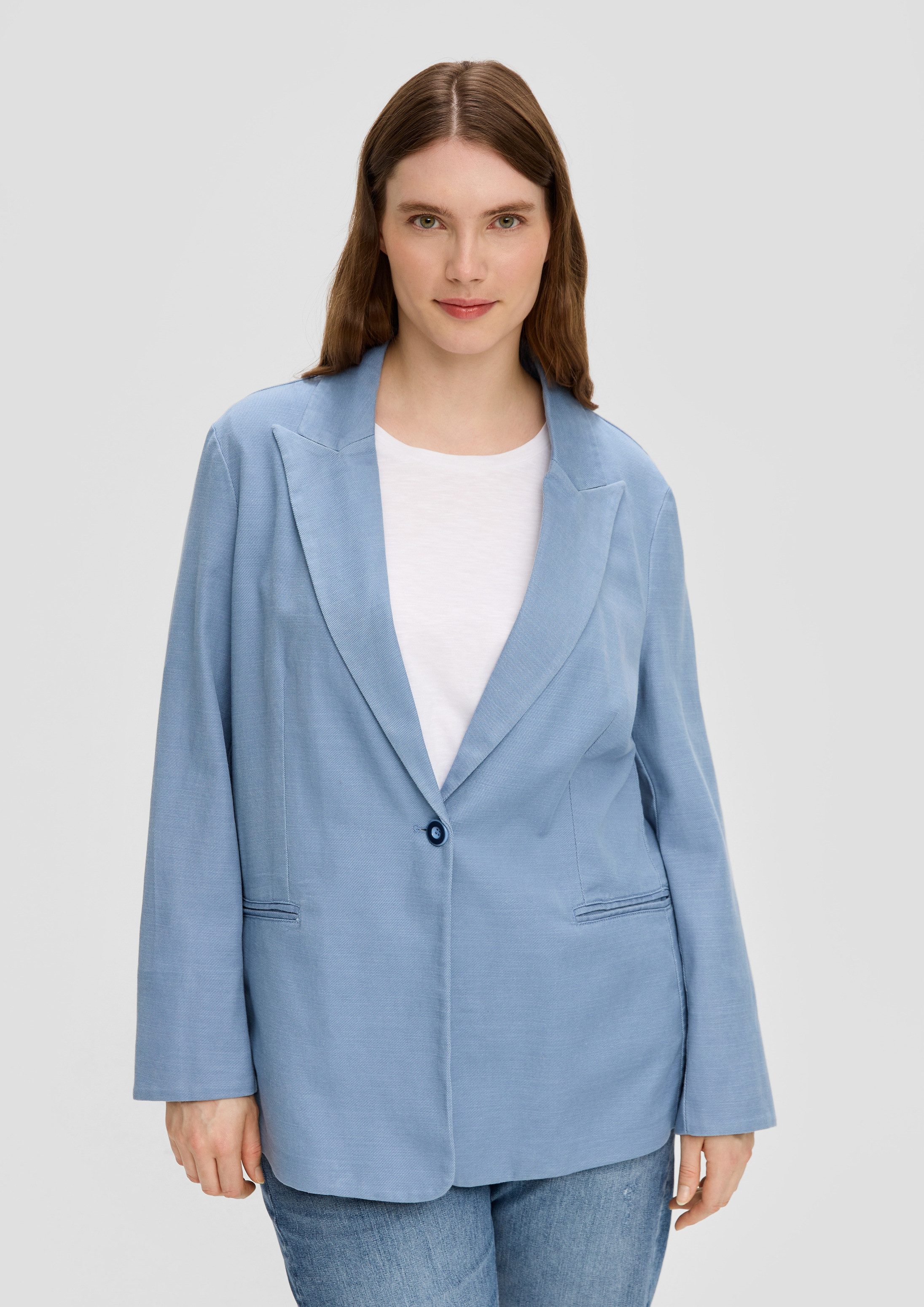 s.Oliver Jackenblazer Indoor-Blazer Blazer aus Twill