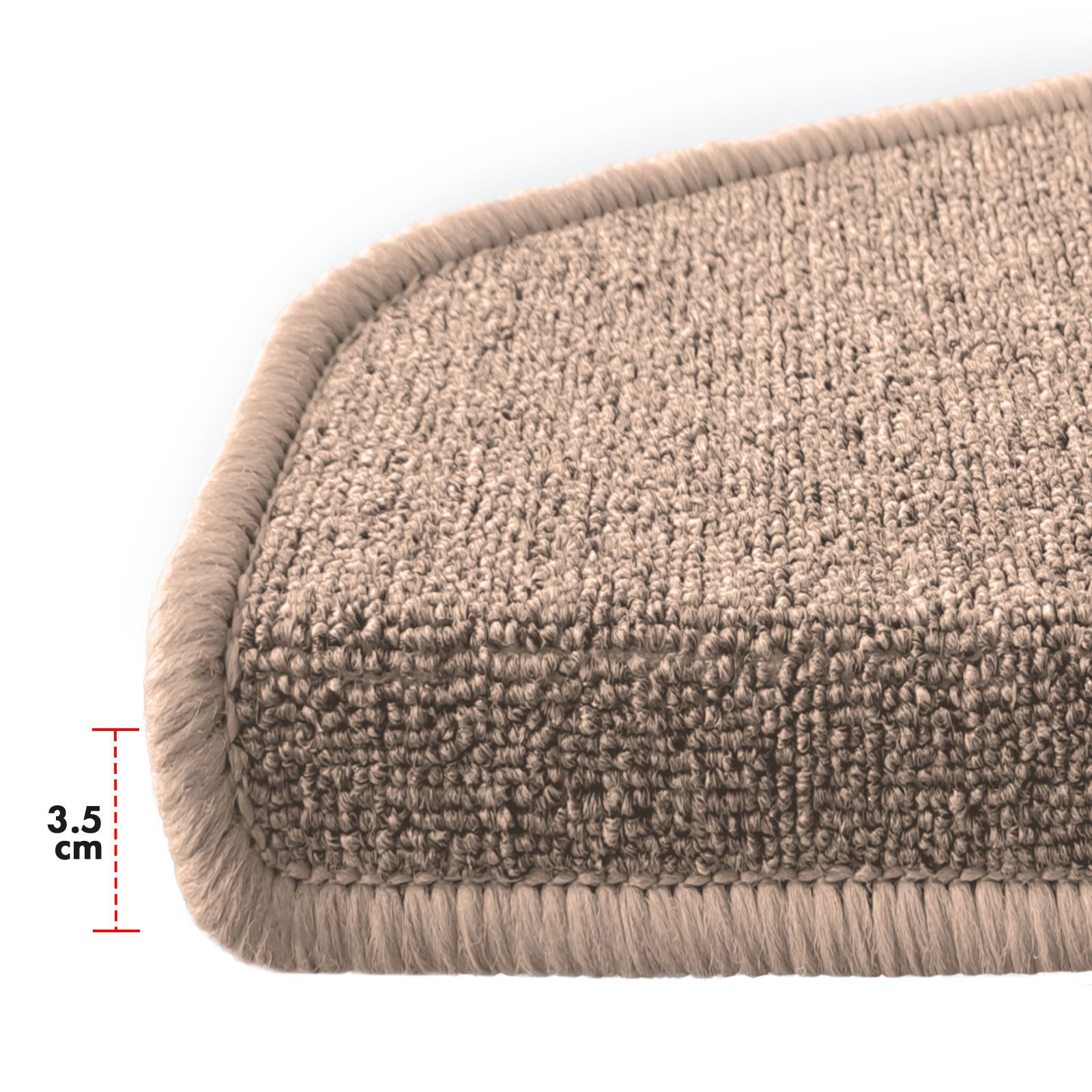 Floordirekt Stufenmatte London Pro, Im modernen Design, Halbrund, Rutschhemmende Oberfläche