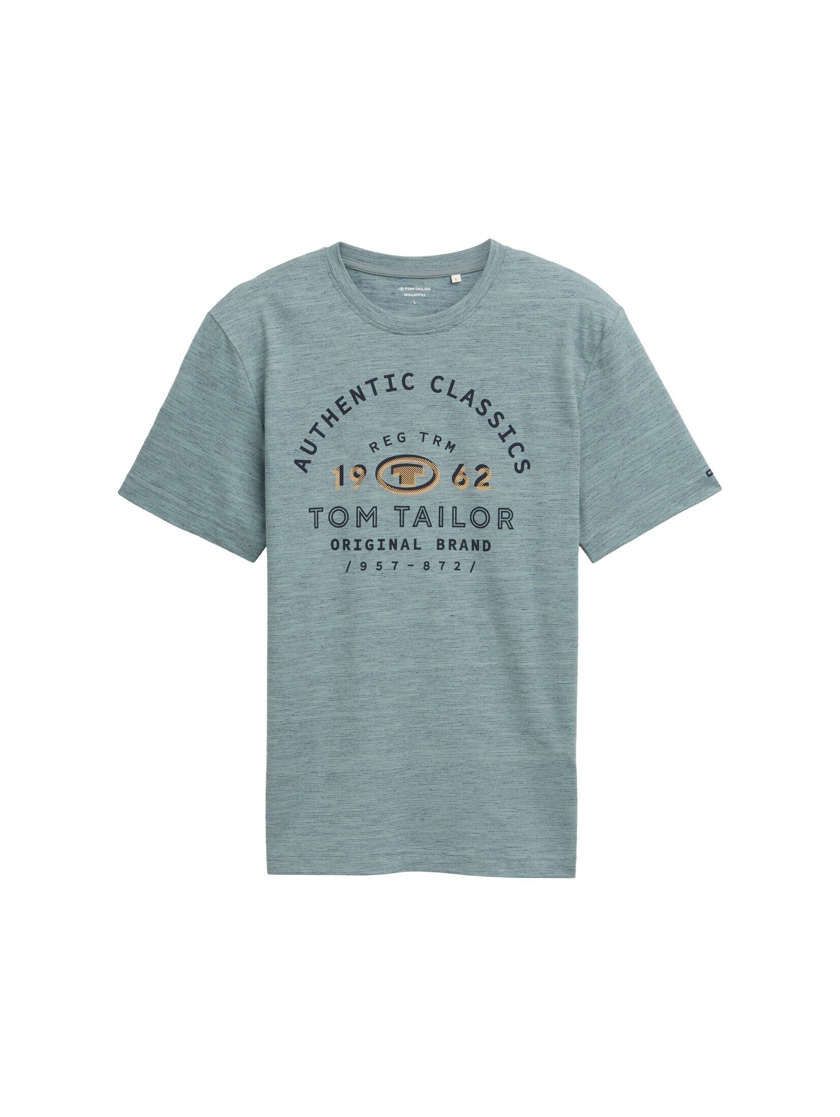 Tom Tailor Herren T-Shirt PRINTED T-SHIRT - Regular Fit günstig online kaufen